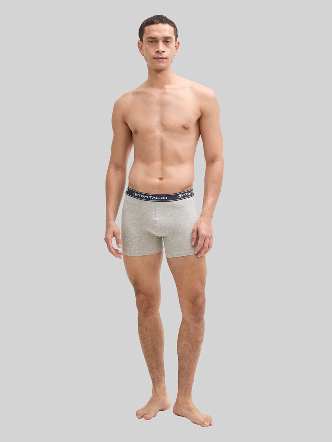 Halflange boxershorts in een 3-pack door Men, blau-mittel-melange