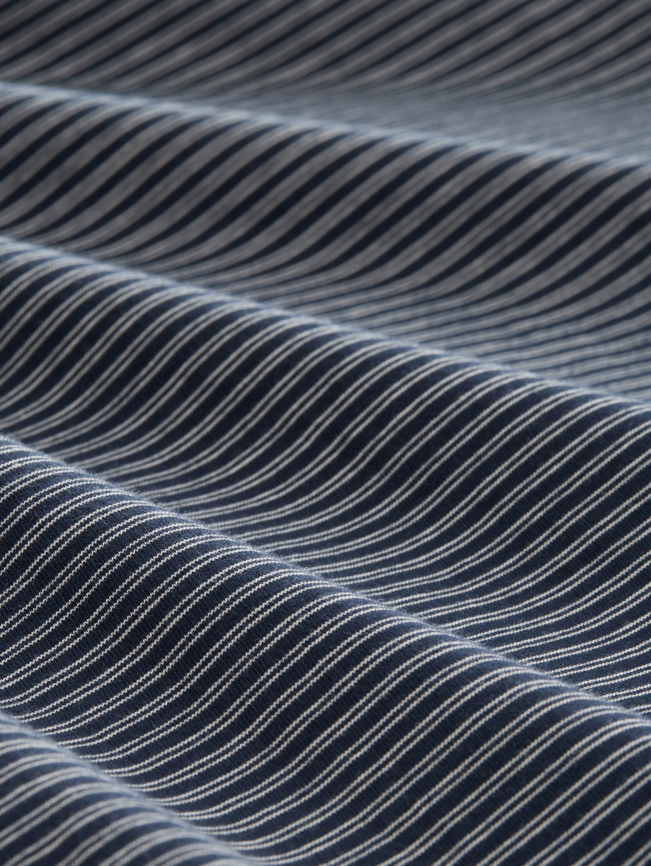Pyjama-Set aus Baumwolle - bluedarkhorizontal_stripe - 