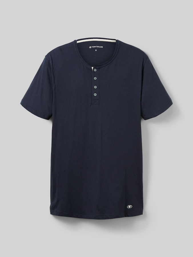 Katoenen pyjamashirt door Men, blue-dark-solid