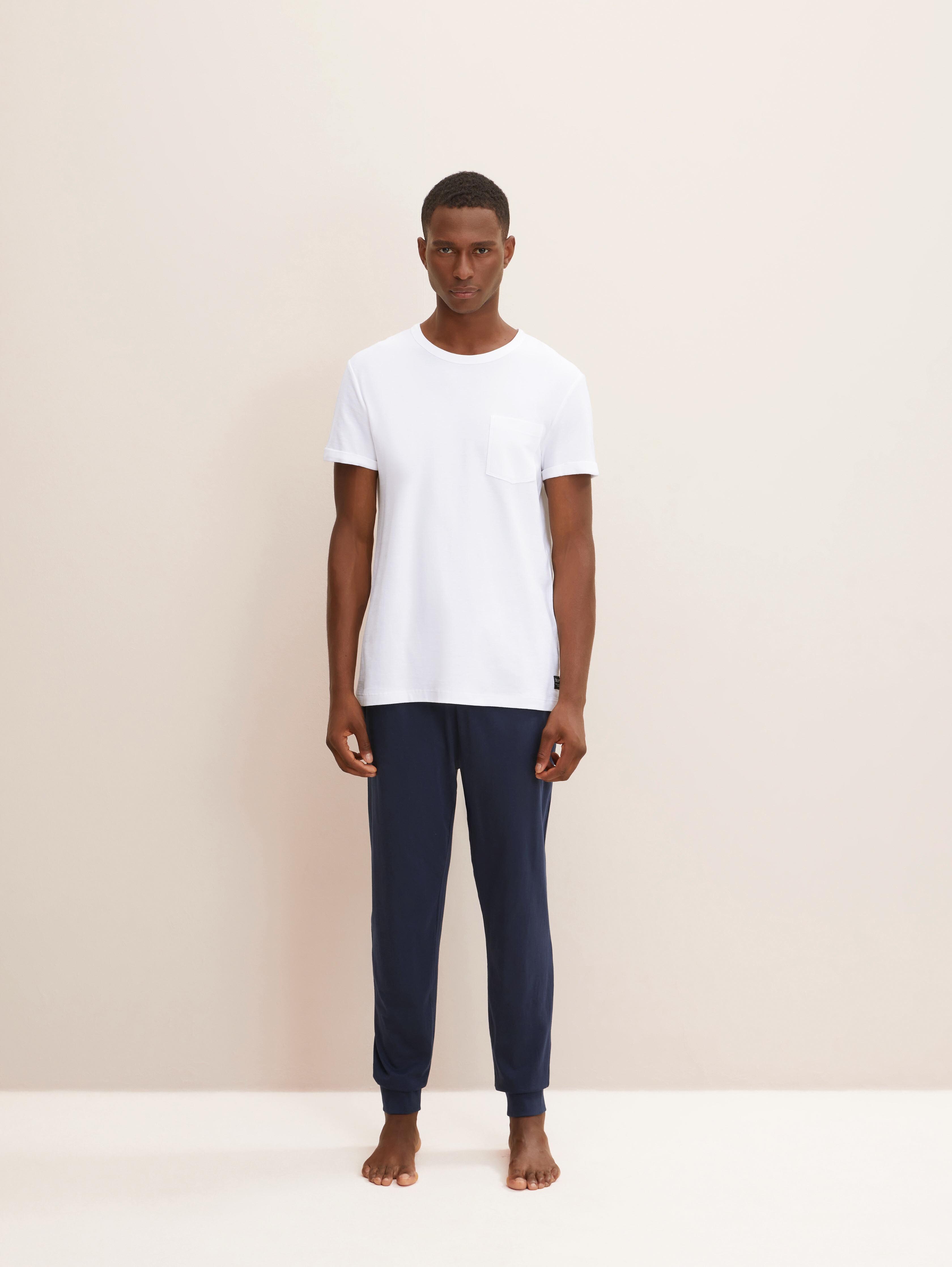 Pyjama-Hose aus Baumwolle von Men, blue-dark-solid