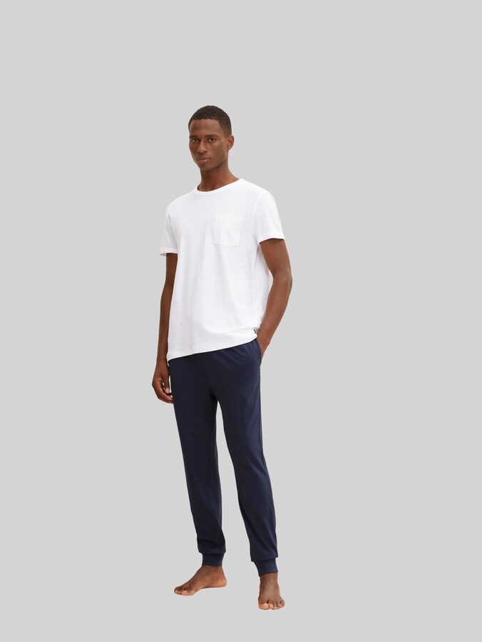 Pyjama-Hose aus Baumwolle von Men, blue-dark-solid