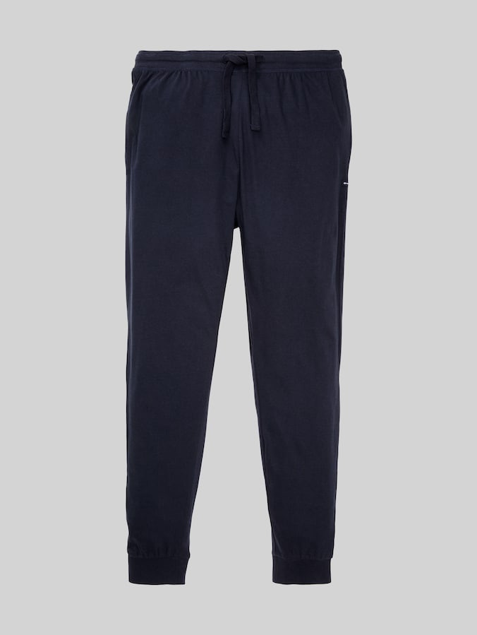 Pyjama broek van katoen door Men, blue-dark-solid