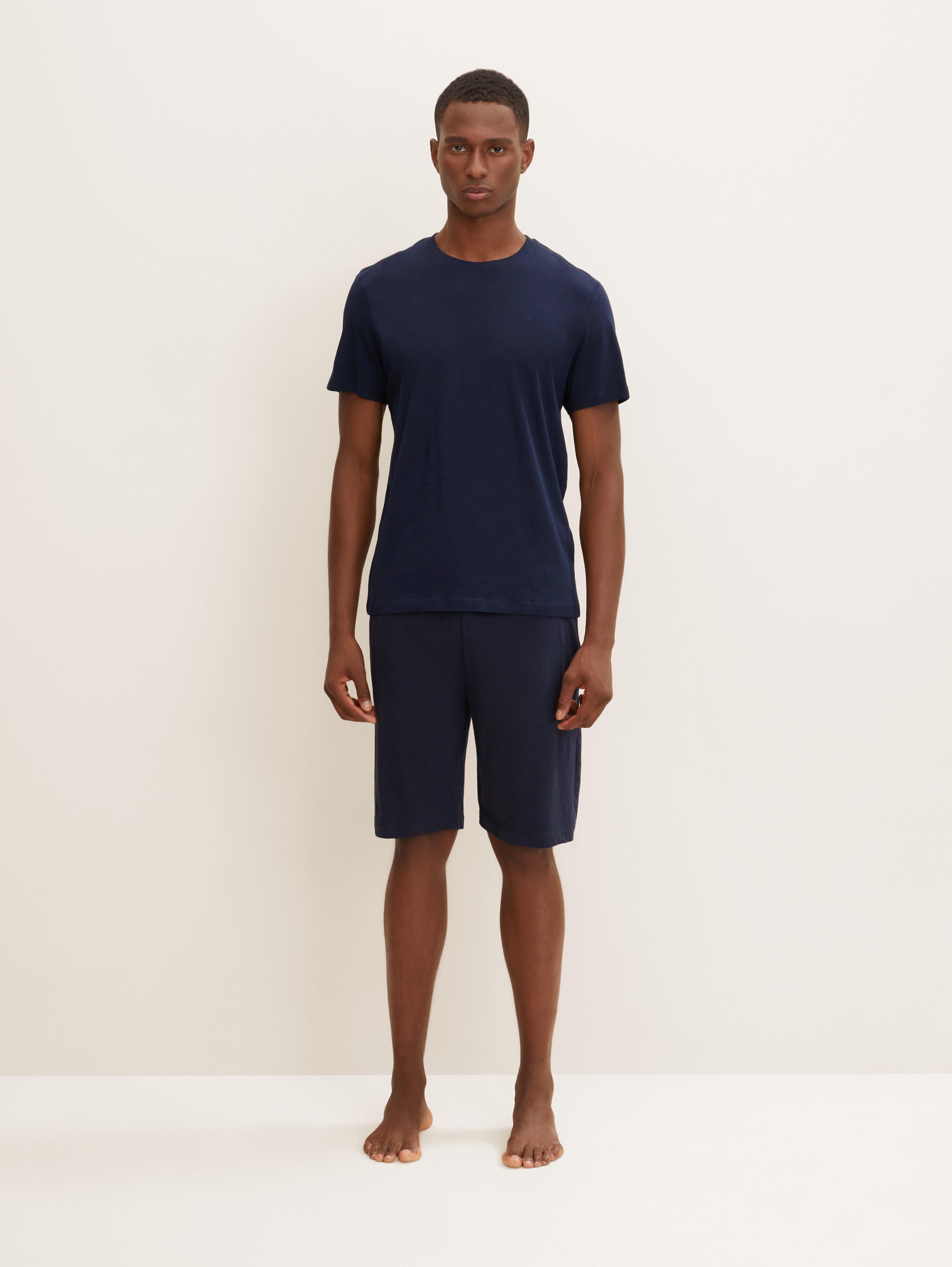 Pyjama-Shorts aus Jersey-Material von Men, blue-dark-solid