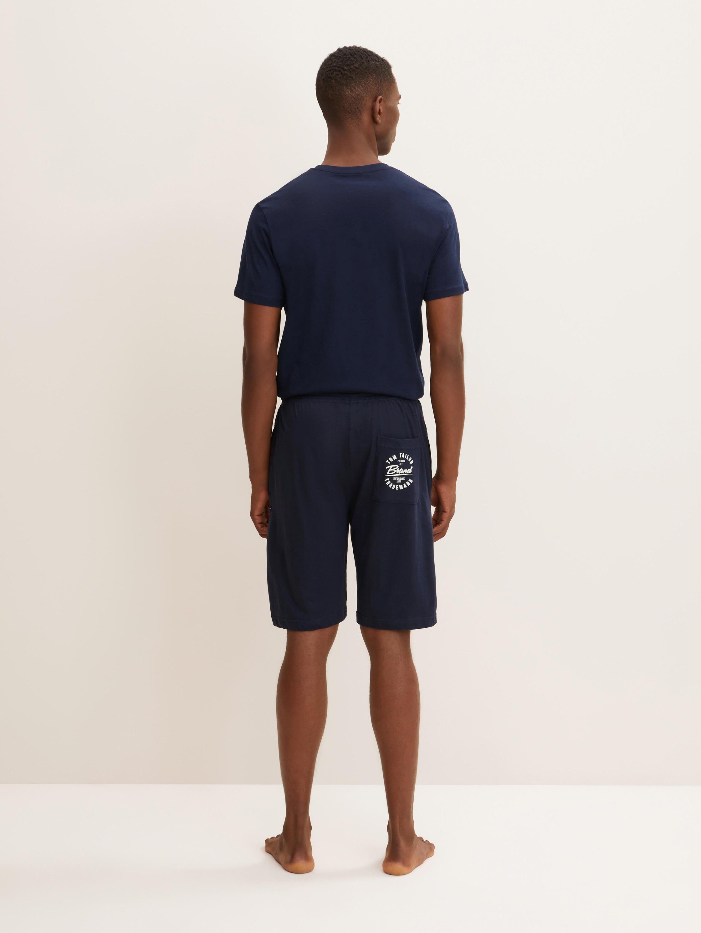 Pyjamashort van jerseymateriaal - bluedarksolid - 