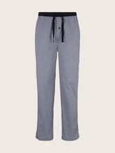 Pyjama-Hose aus Baumwolle mit Karomuster - blue-medium-check - Vorder-Produkt-Ansicht