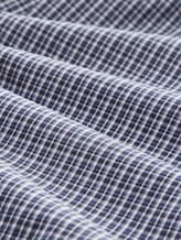Bermuda en coton avec motif à carreaux - blue-medium-check - Vue de la matière