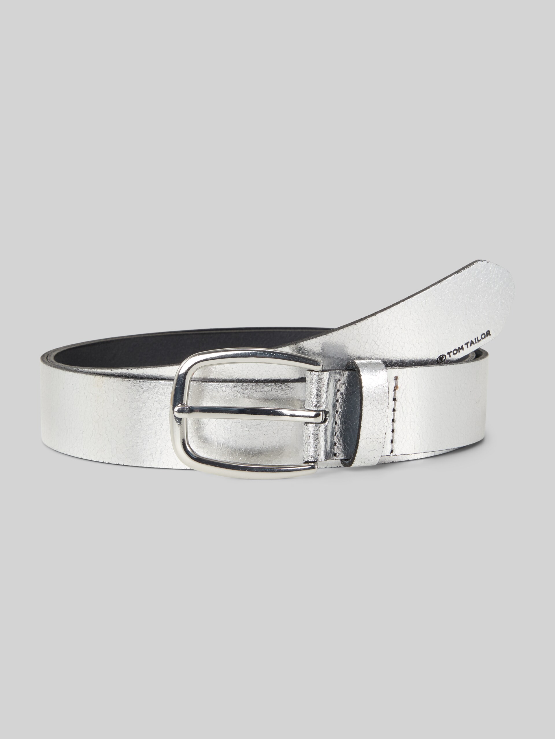 TTANGELINA leren riem met ronde gesp - silver uni - Product vooraanzicht