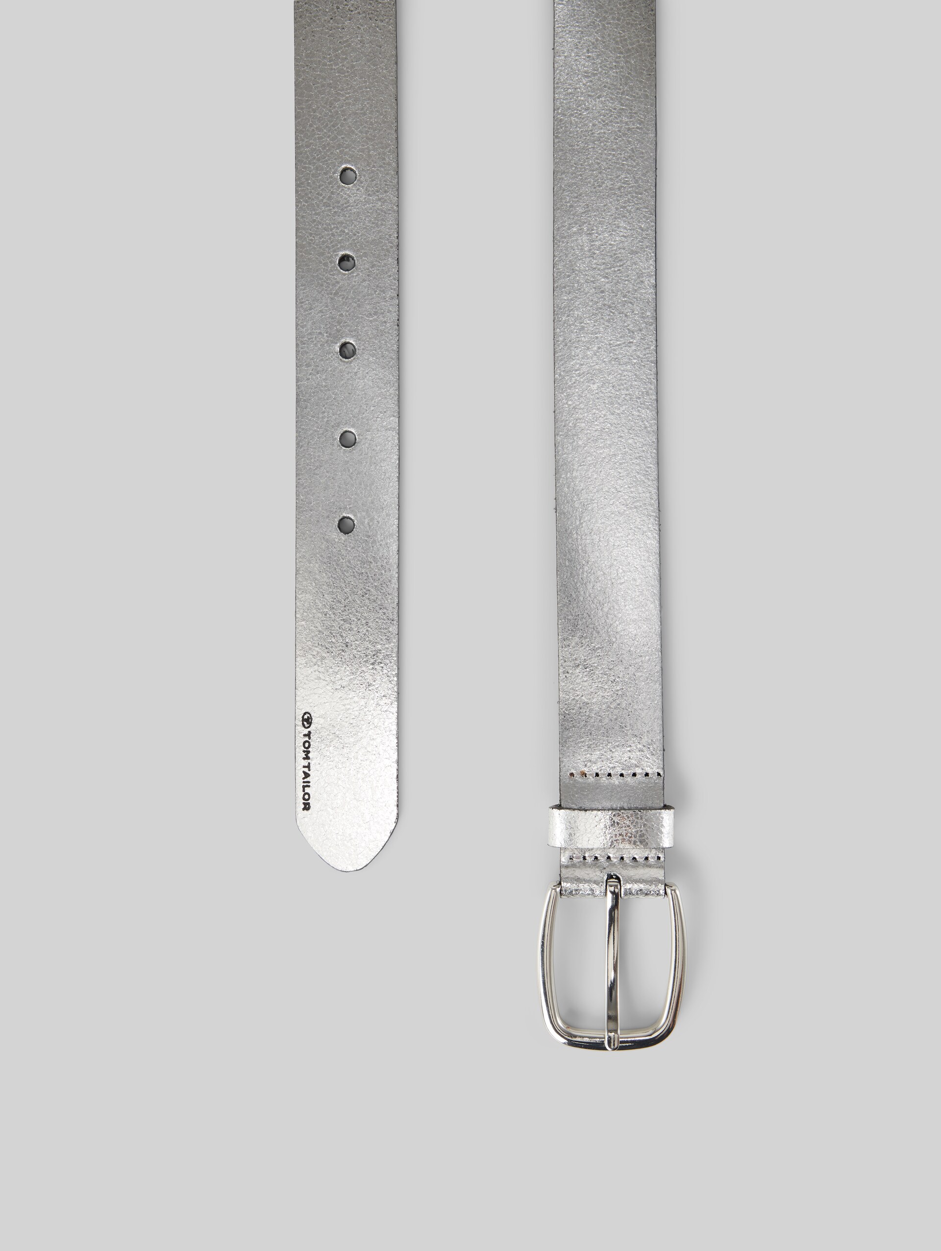 TTANGELINA leren riem met ronde gesp - silver uni - Bovenaanzicht product 