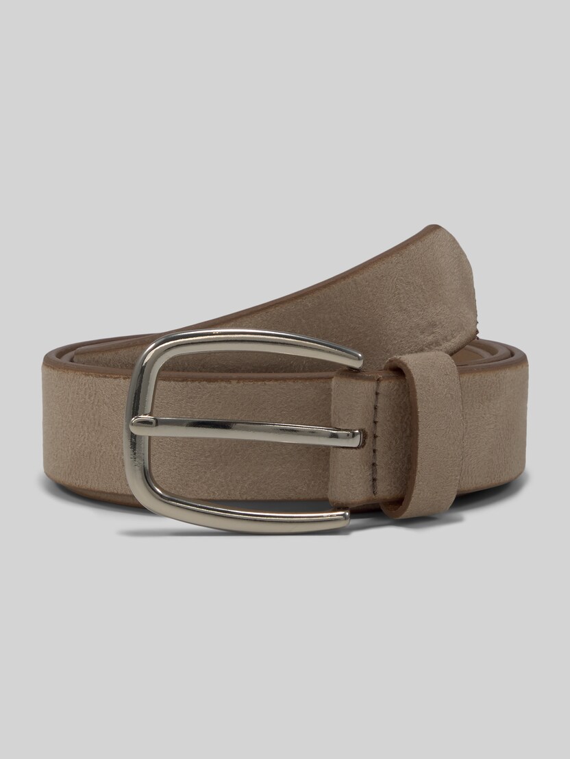 TTJESSICA suede belt with rounded pin buckle by Women, taupe uni