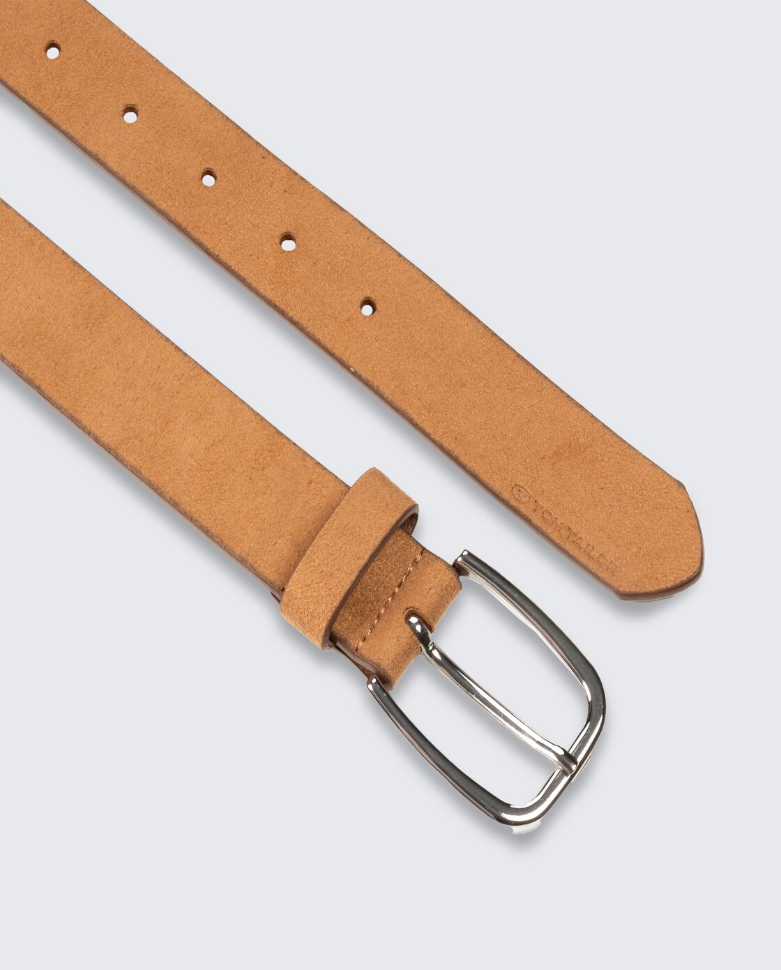 TTJESSICA Velourledergürtel mit abgerundeter Dornschließe - light cognac - Produkt-Ansicht von oben 