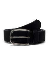Non sélectionné, TTJESSICA Ceinture en cuir velours avec boucle ardillon arrondie par , noires