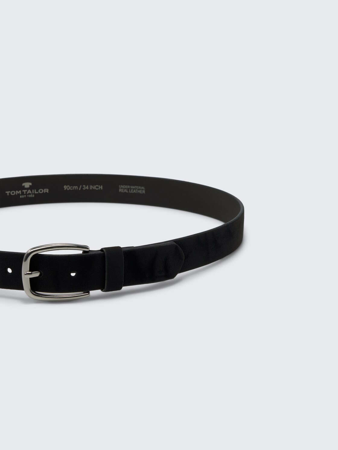 TTJESSICA Velourledergürtel mit abgerundeter Dornschließe - black uni - Produkt-Ansicht von oben 