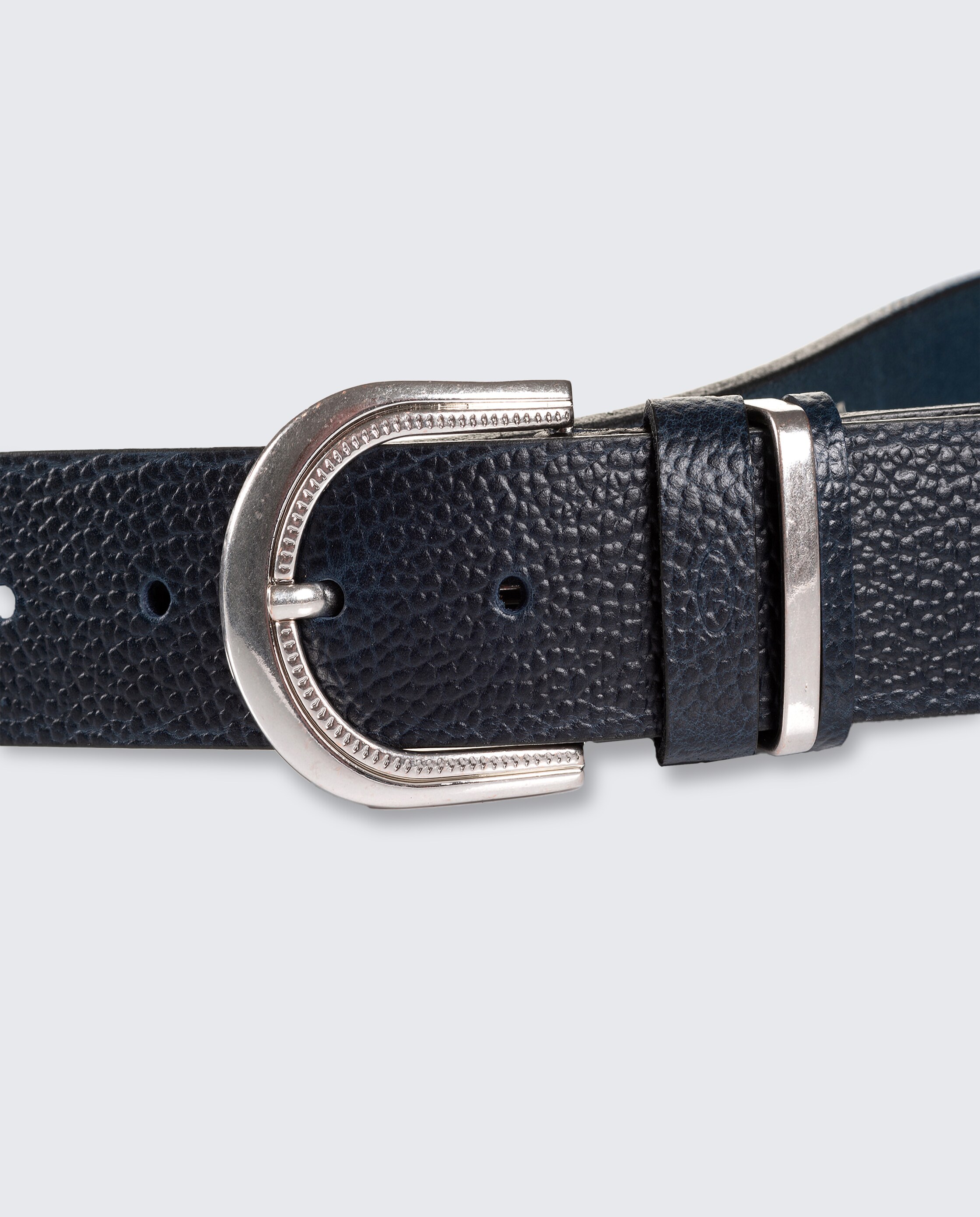 TTSANDRA Ledergürtel mit abgerundeter Dornschließe - navy uni - Produkt-Ansicht von oben 