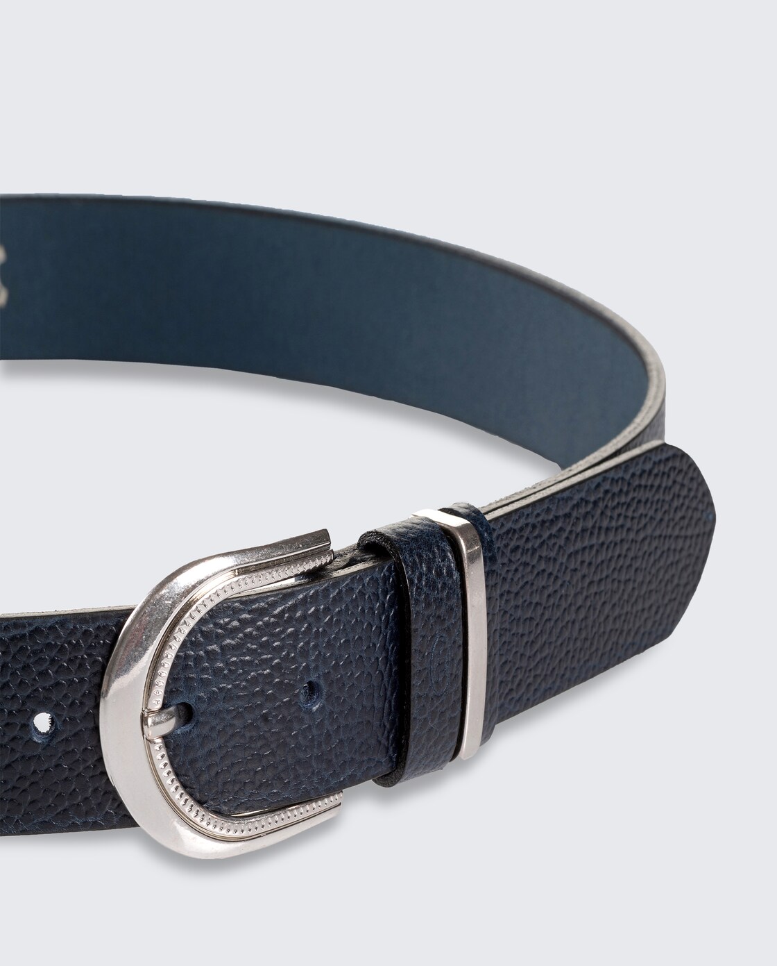 TTSANDRA Ledergürtel mit abgerundeter Dornschließe - navy uni - Produkt-Ansicht von oben 