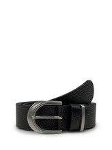 Non sélectionné, Ceinture en cuir texturé par , noires