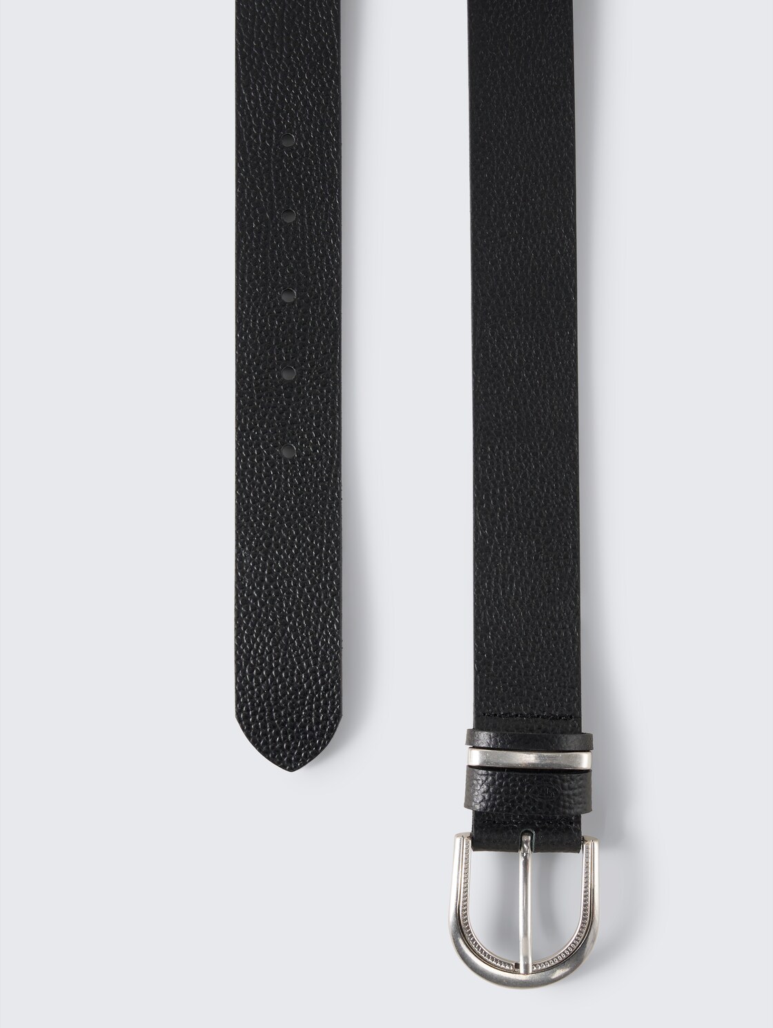 TTSANDRA Ledergürtel mit abgerundeter Dornschließe - black uni - Produkt-Ansicht von oben 