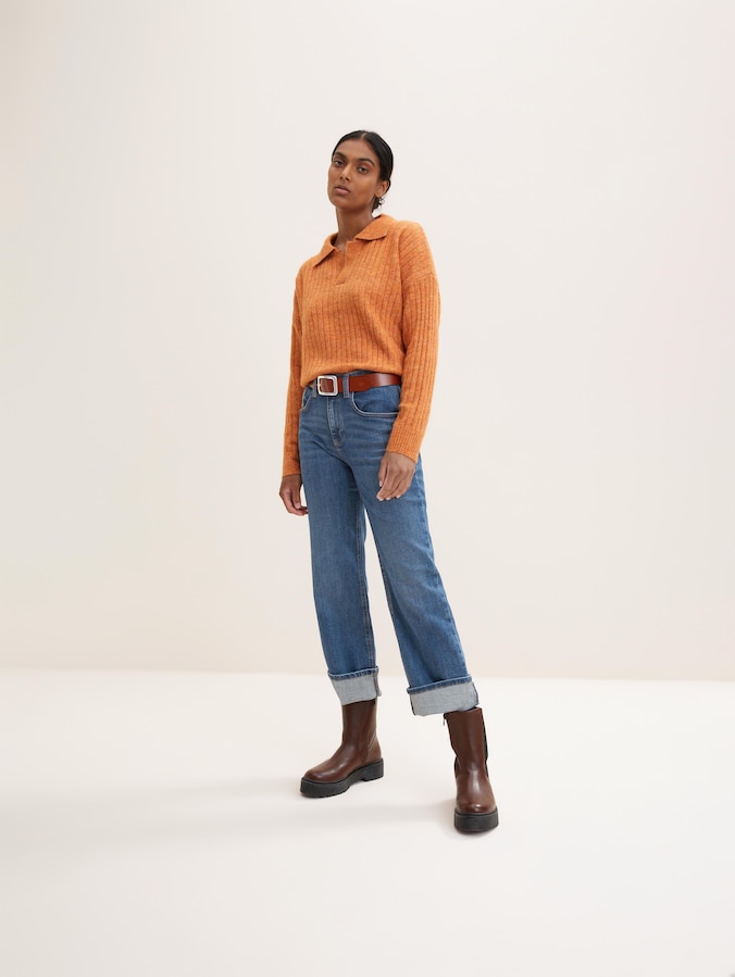 TTEVE Ledergürtel mit abgerundeter Dornschließe von Women, light brown uni