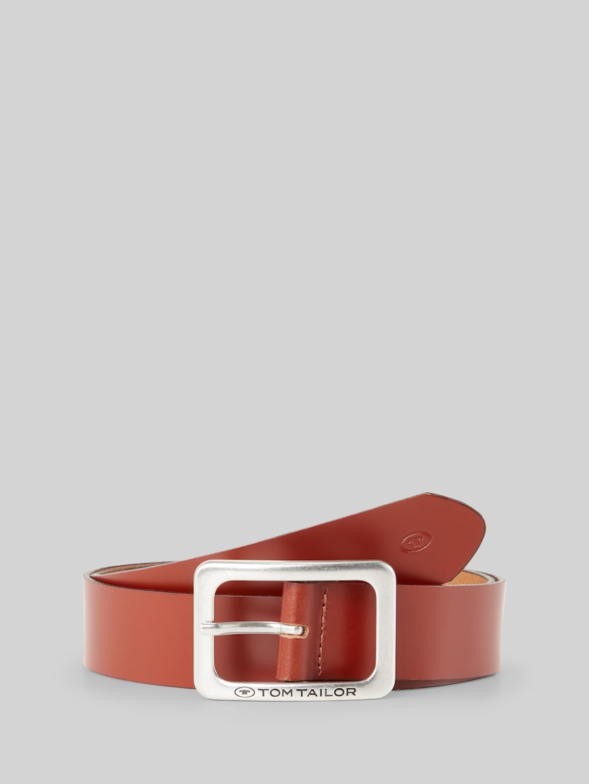 TTEVE leren riem met vierkante gesp door Women, light brown uni