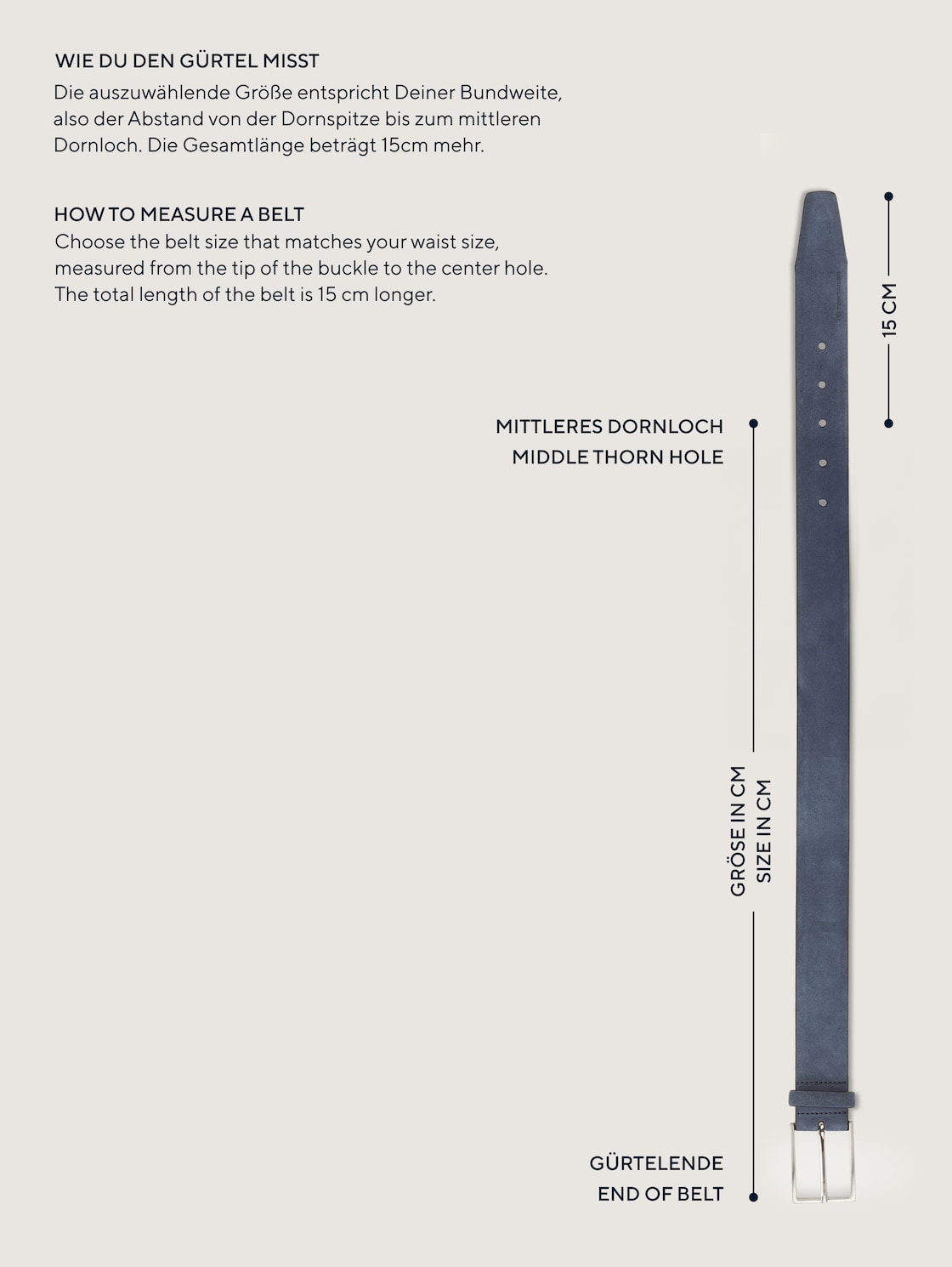 TTEVE Ledergürtel mit abgerundeter Dornschließe - black uni