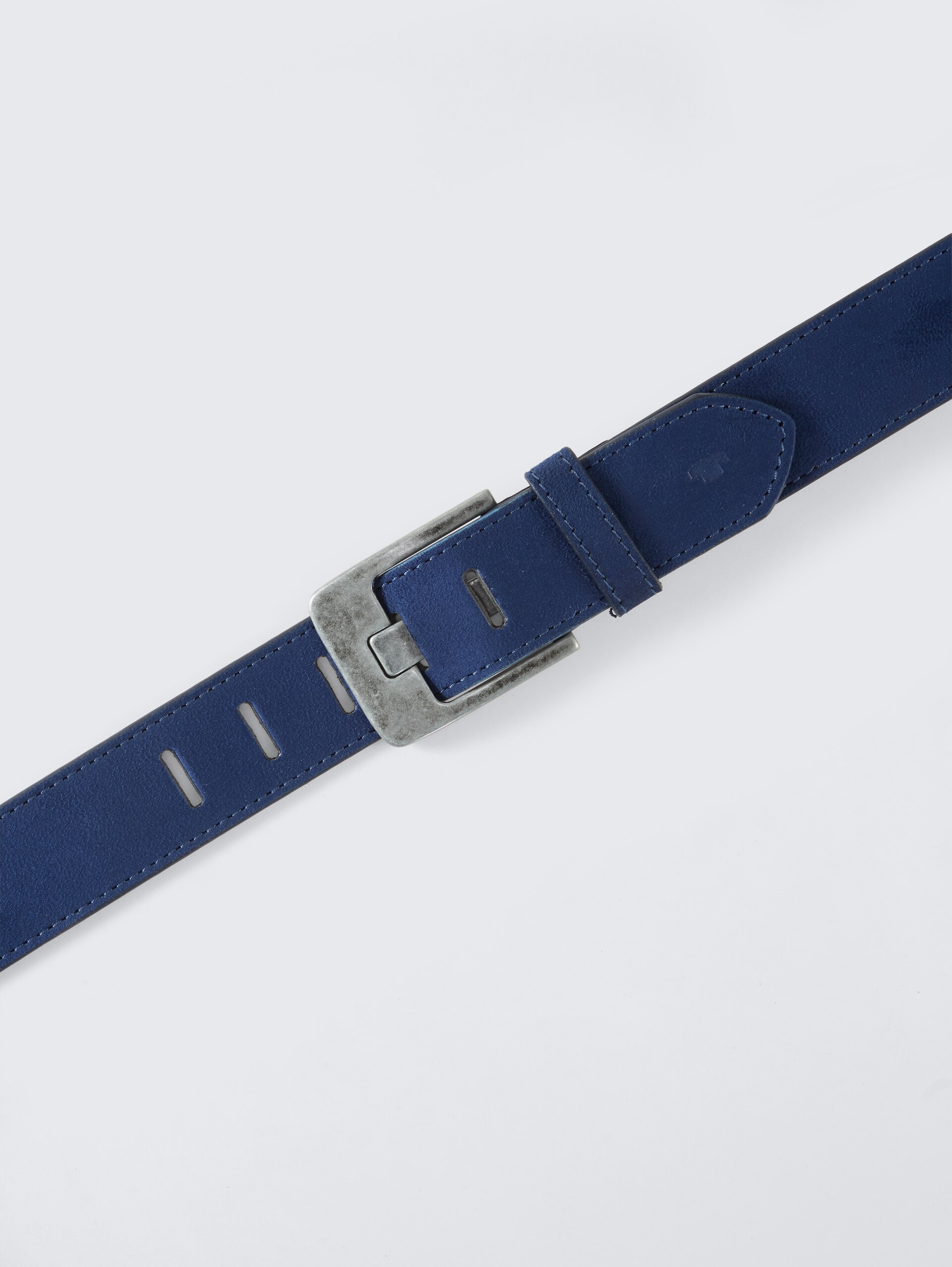TTLUCY Velourledergürtel mit eckiger Dornschließe - navy uni - Produkt-Ansicht von oben 