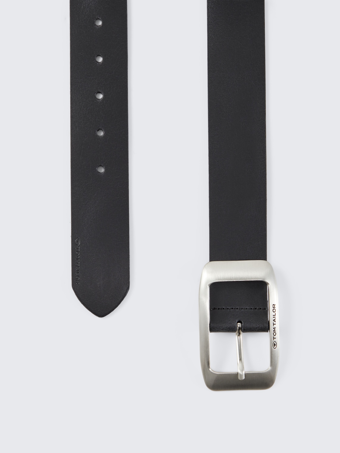 TTAMY Ledergürtel mit eckiger Dornschließe - navy uni - Produkt-Ansicht von oben 