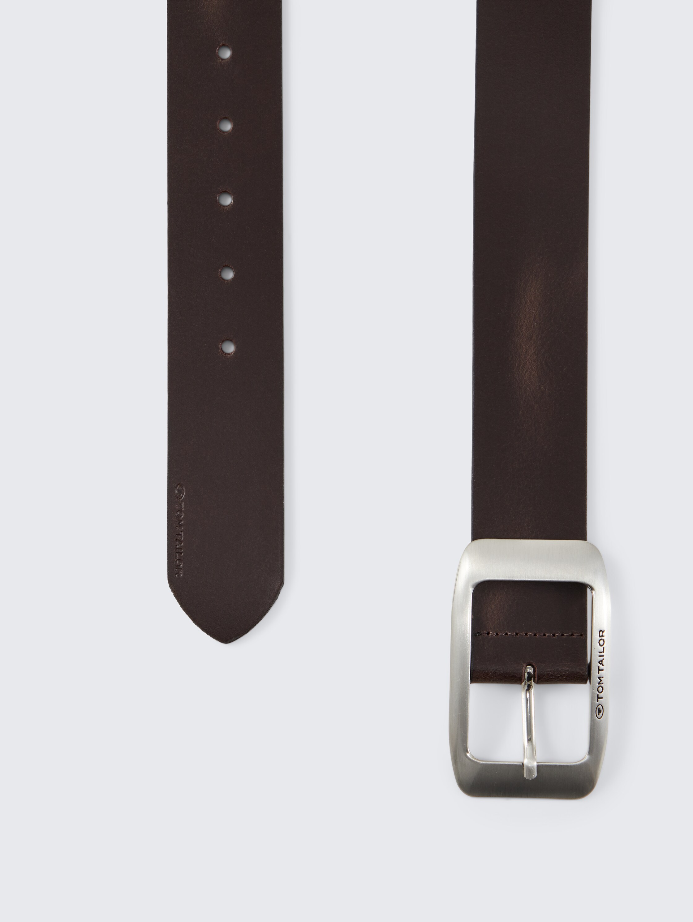 TTAMY leren riem met vierkante gesp - brown_uni - 