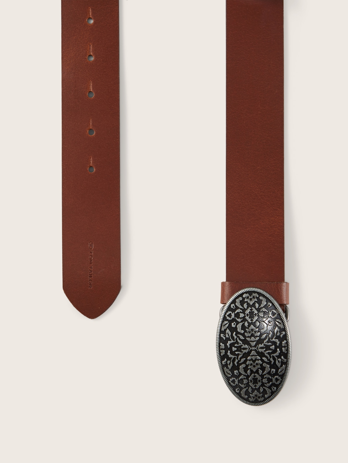 TTTAYLOR Ledergürtel mit Koppelschließe - light brown uni - Produkt-Ansicht von oben 