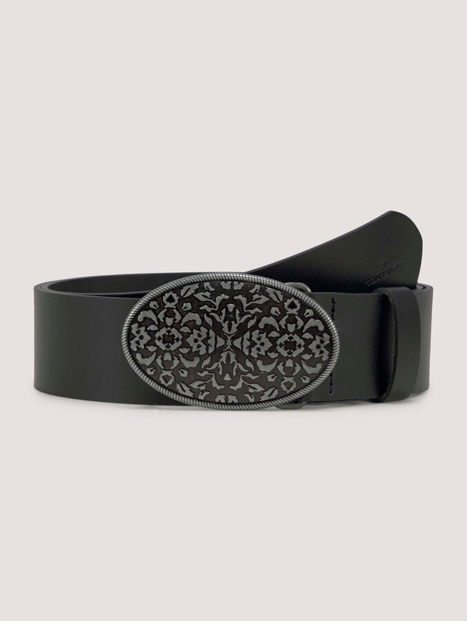TTTAYLOR leren riem met gesp door Women, black uni