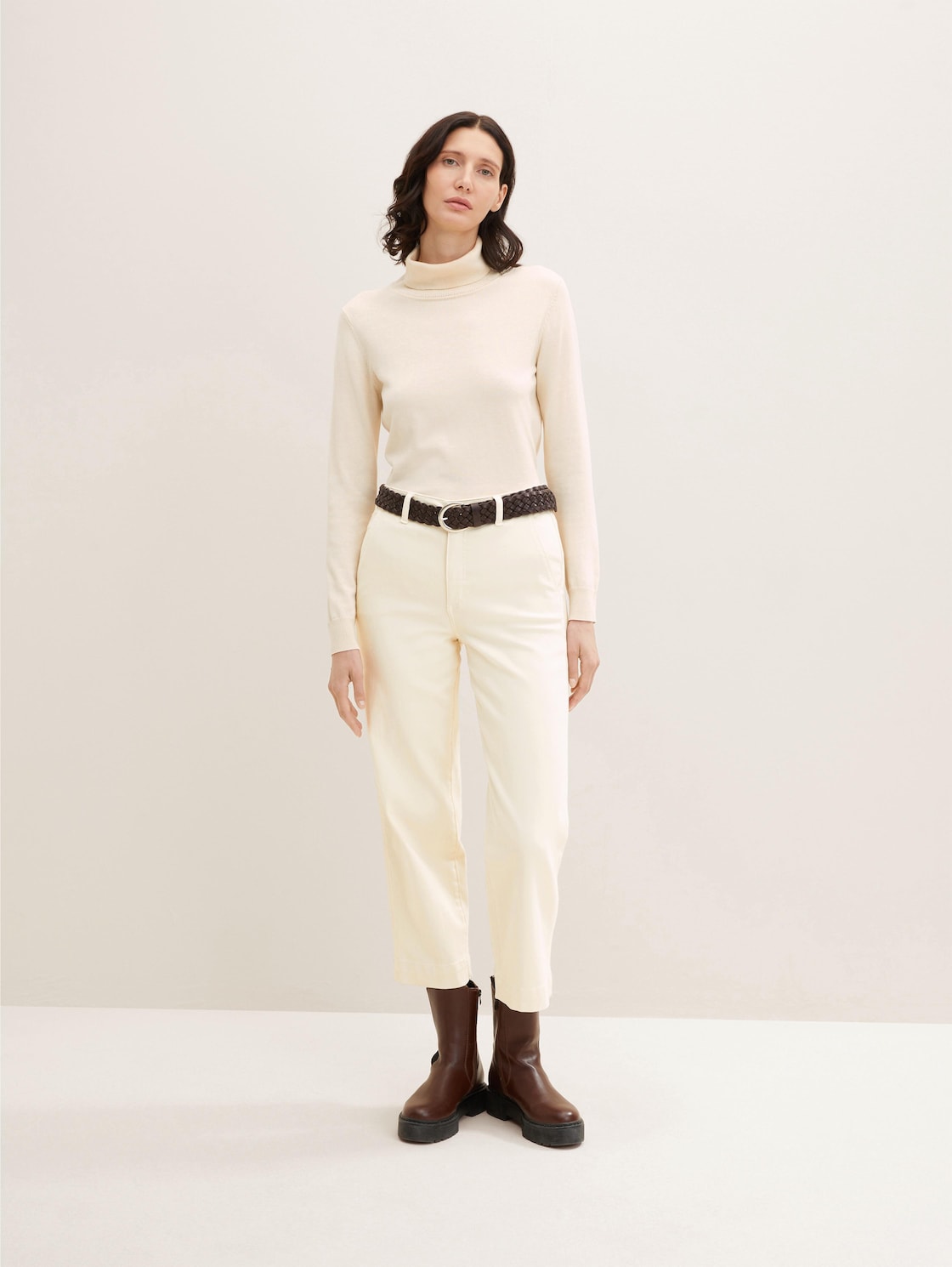 TTLISA Flechtgürtel aus Leder - brown uni