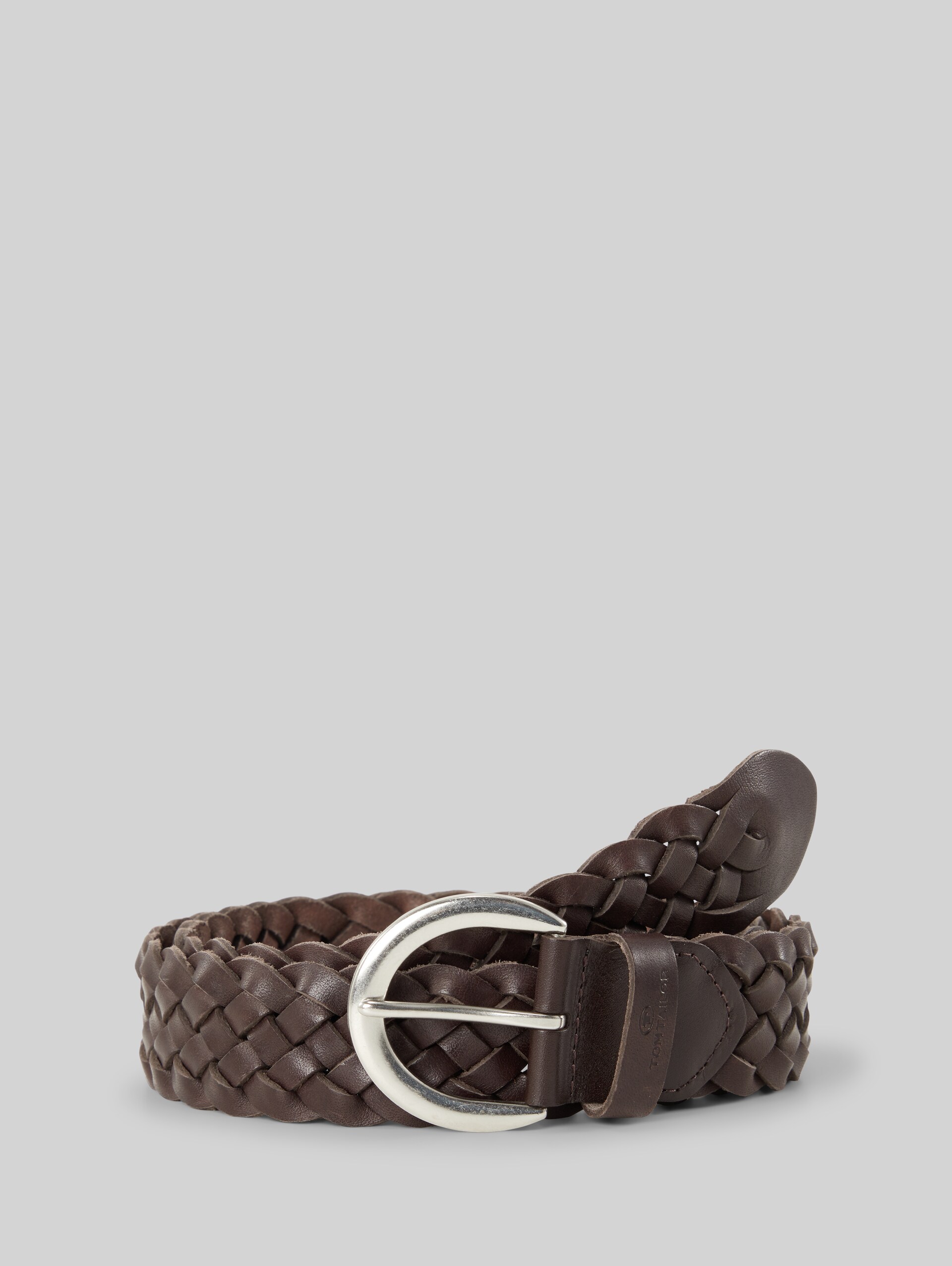 TTLISA braided leather belt - brown uni - Front product view