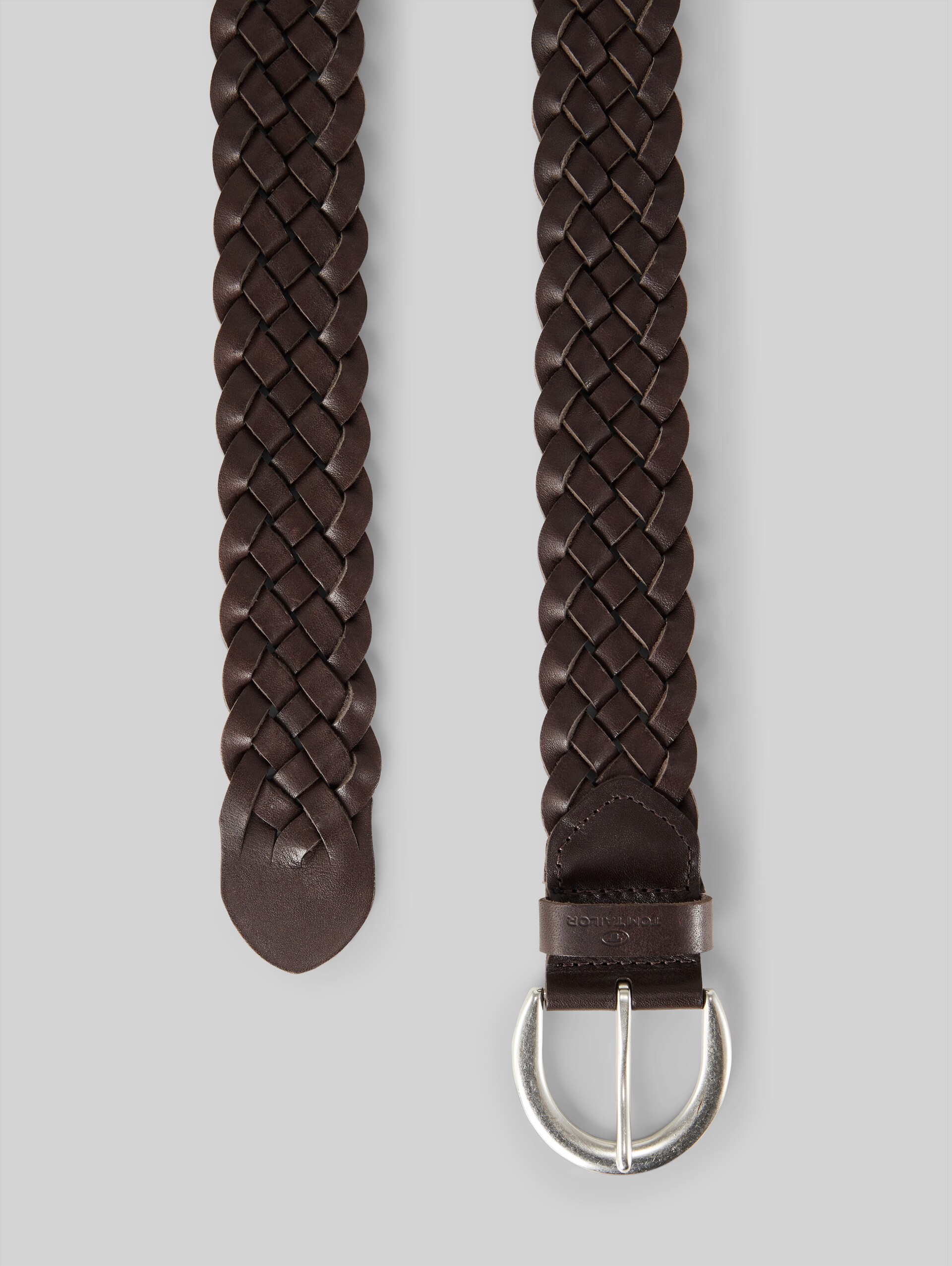 TTLISA braided leather belt - brown uni - Product view from top 