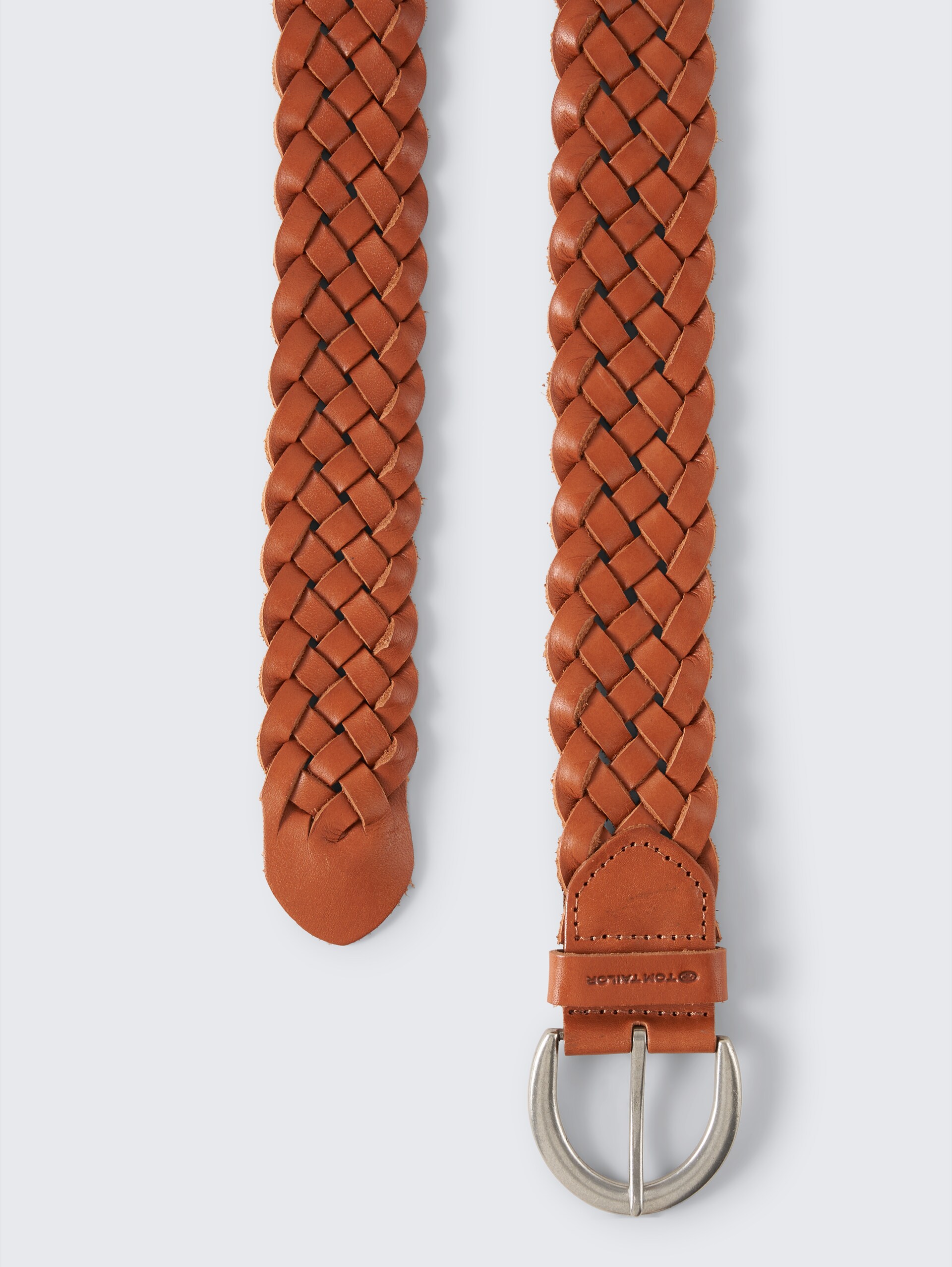 TTLISA Flechtgürtel aus Leder - light brown uni - Produkt-Ansicht von oben 