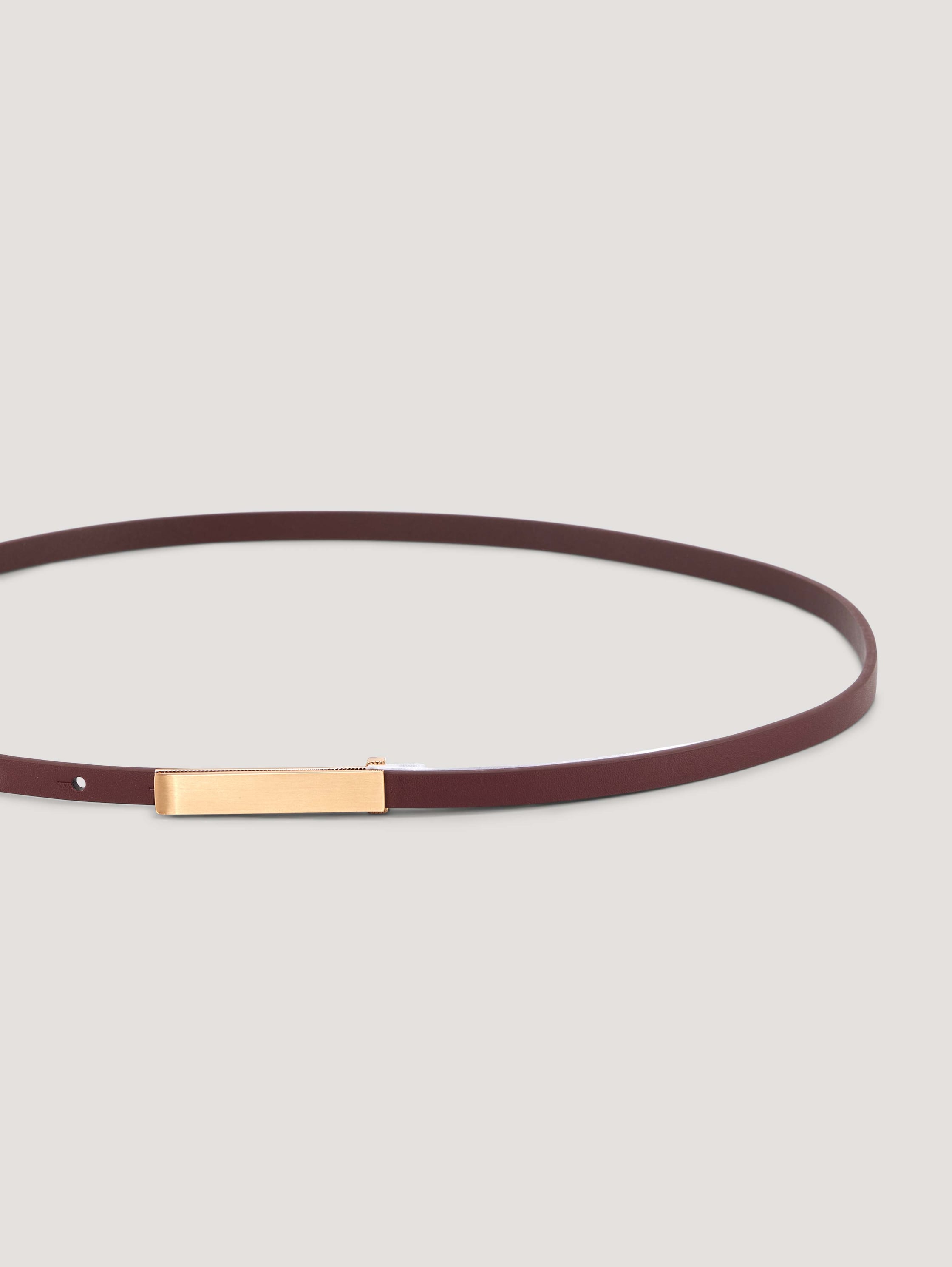 Schlichter Gürtel - bordeaux uni - Produkt-Ansicht von oben 
