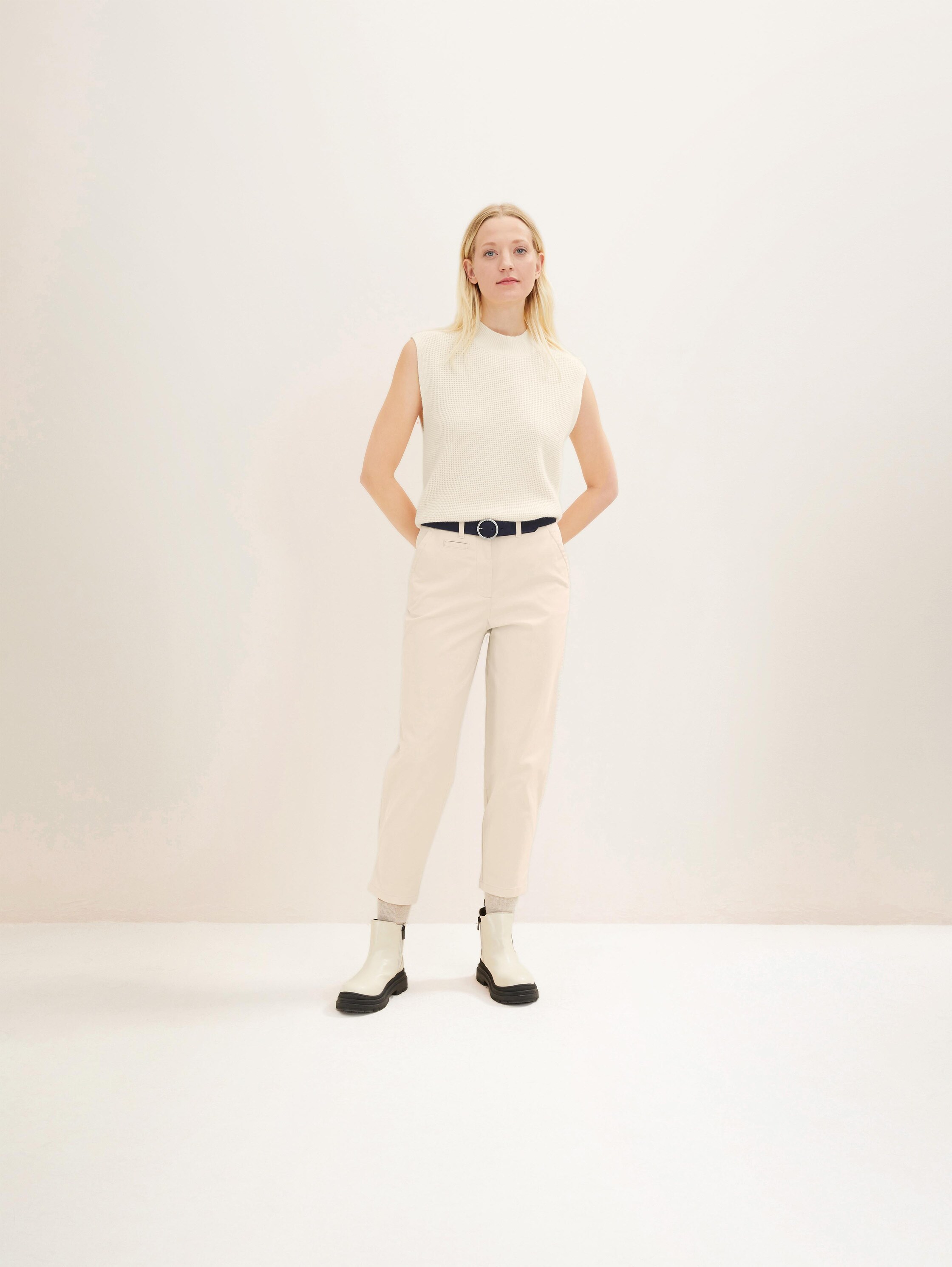 Gürtel in Nubuk Optik - navy uni