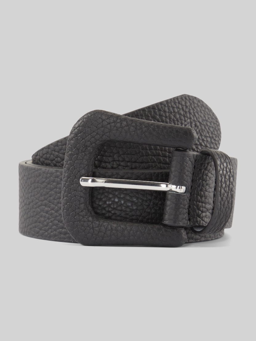 TTAUDREY leather belt with covered pin buckle by Women, black uni