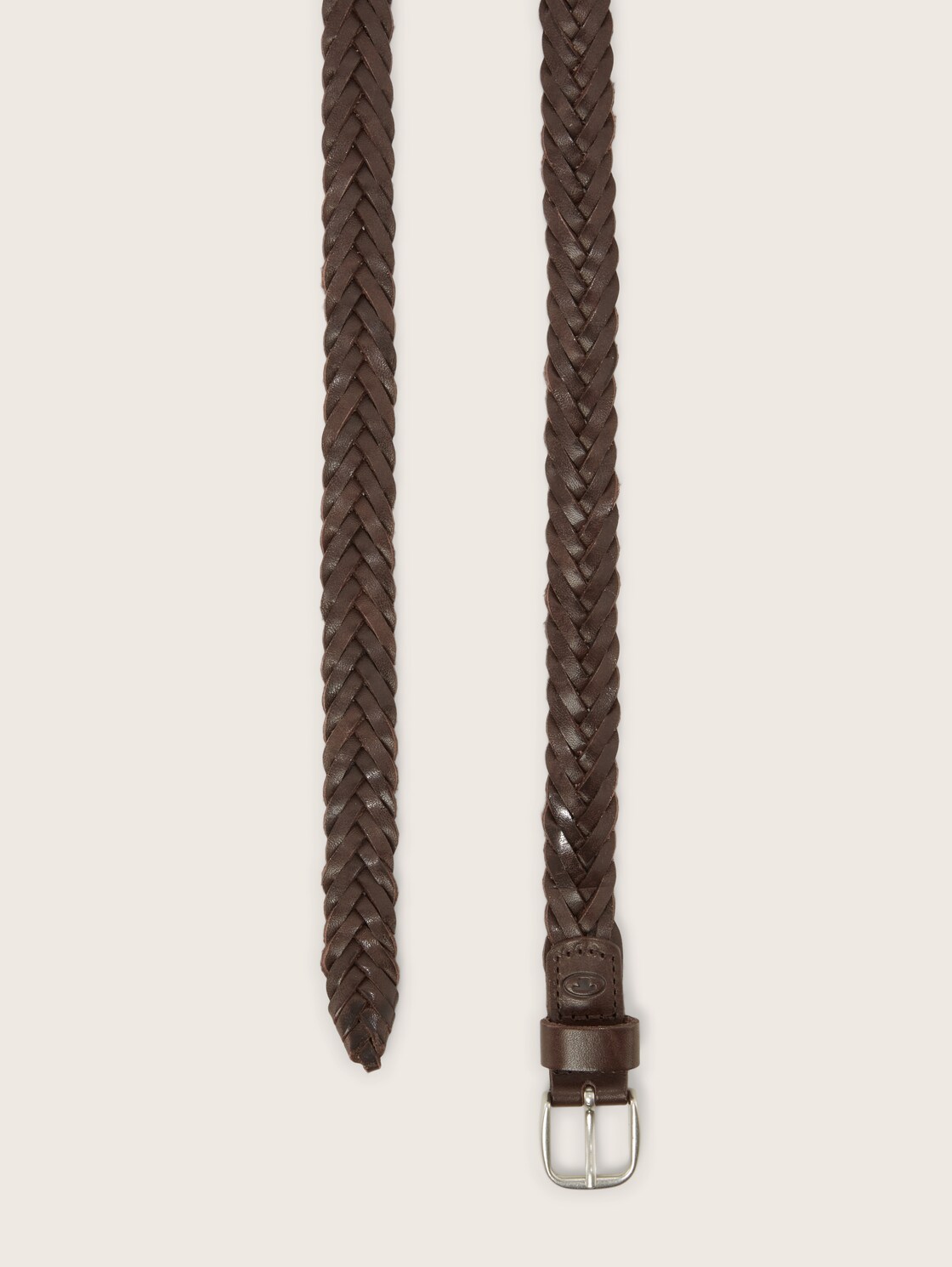 TTCLAUDETTE Flechtgürtel aus Leder - brown uni - Produkt-Ansicht von oben 