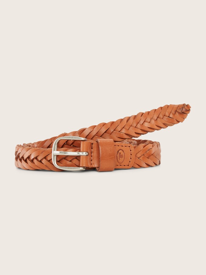 TTCLAUDETTE gevlochten leren riem door Women, light brown uni
