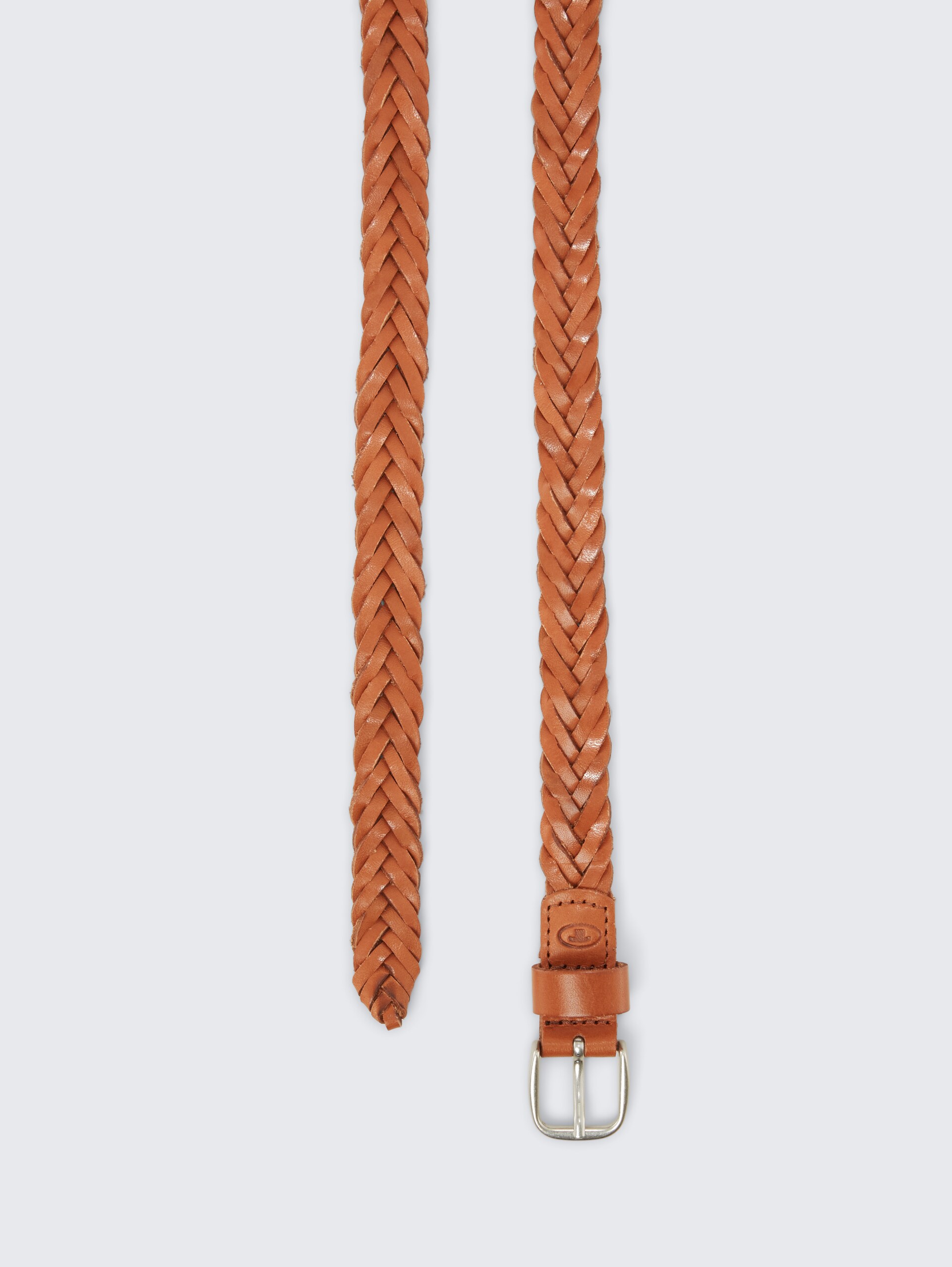 TTCLAUDETTE Flechtgürtel aus Leder - light brown uni - Produkt-Ansicht von oben 