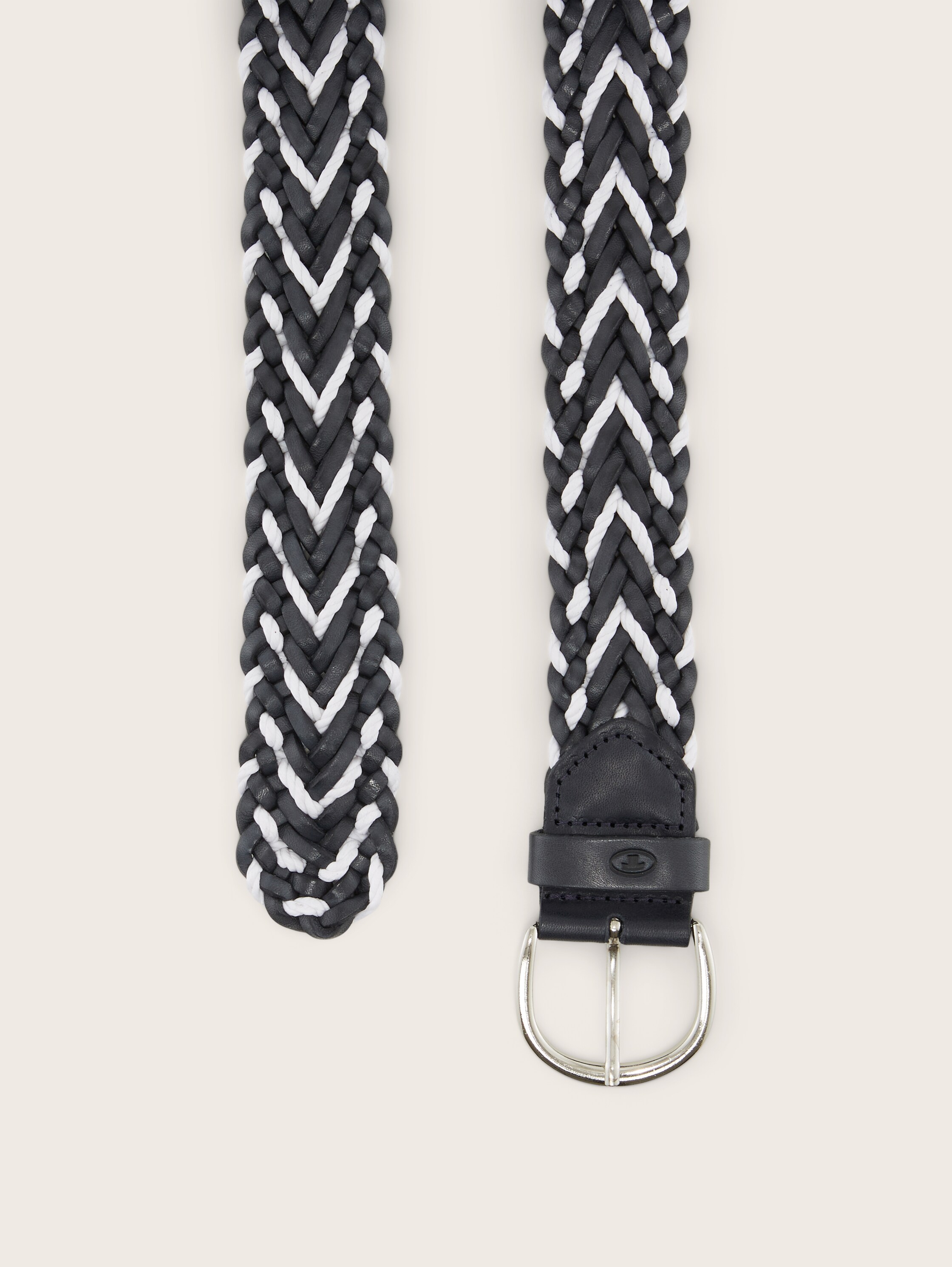 Flechtgürtel - Navy/white - Produkt-Ansicht von oben 