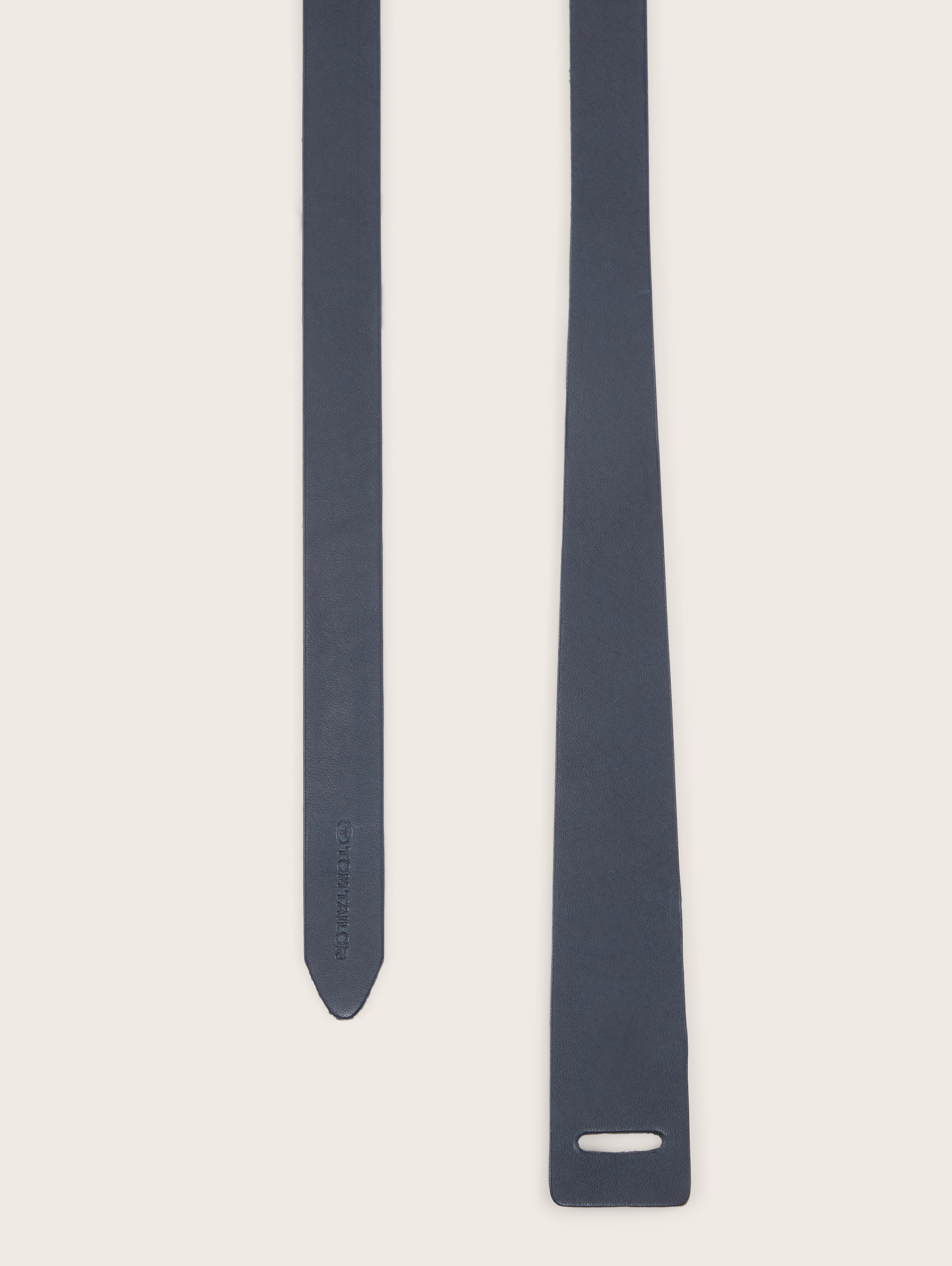 Lederen riem - navy uni - Bovenaanzicht product 