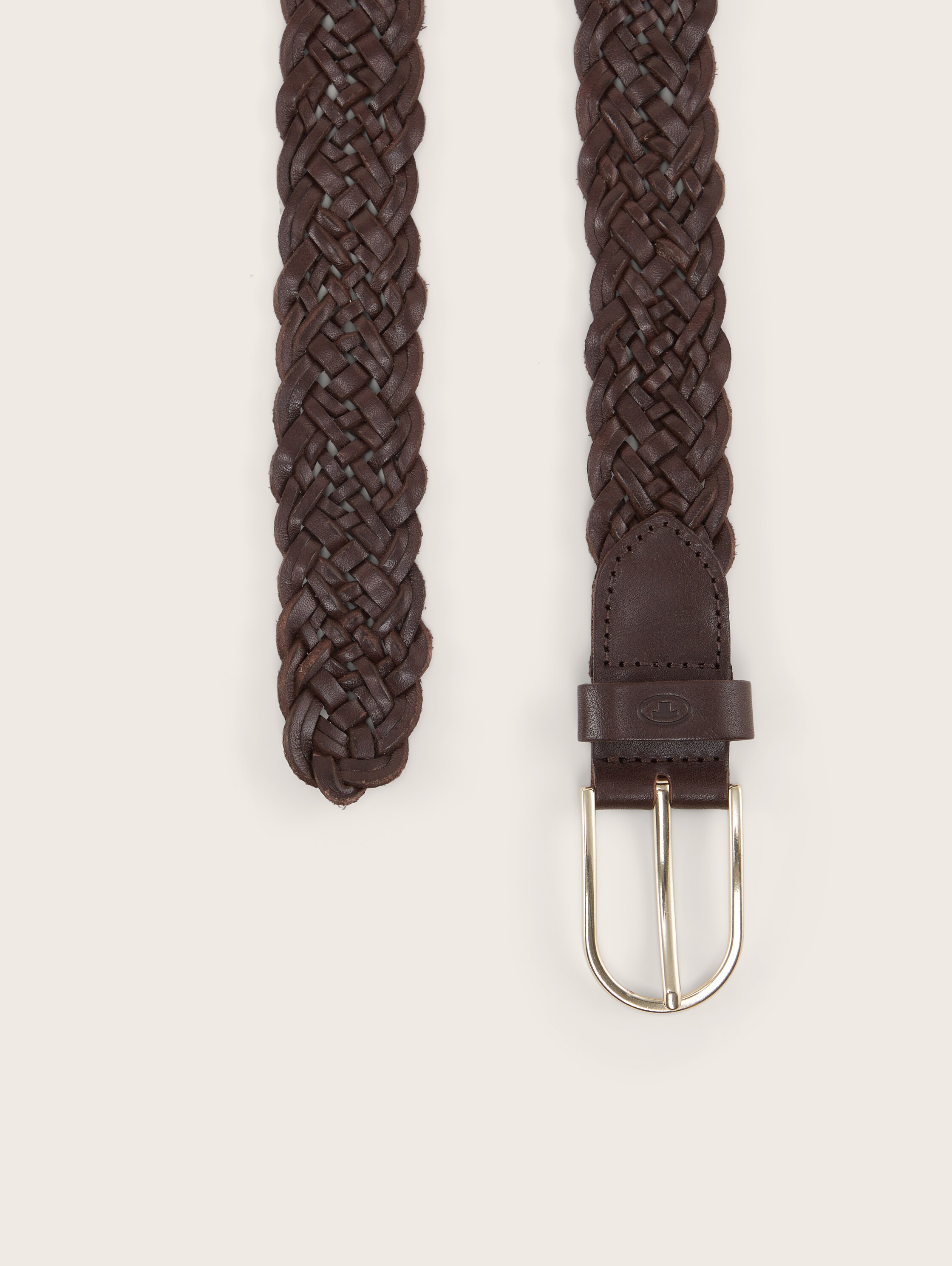 Lederen riem - brown uni - Bovenaanzicht product 