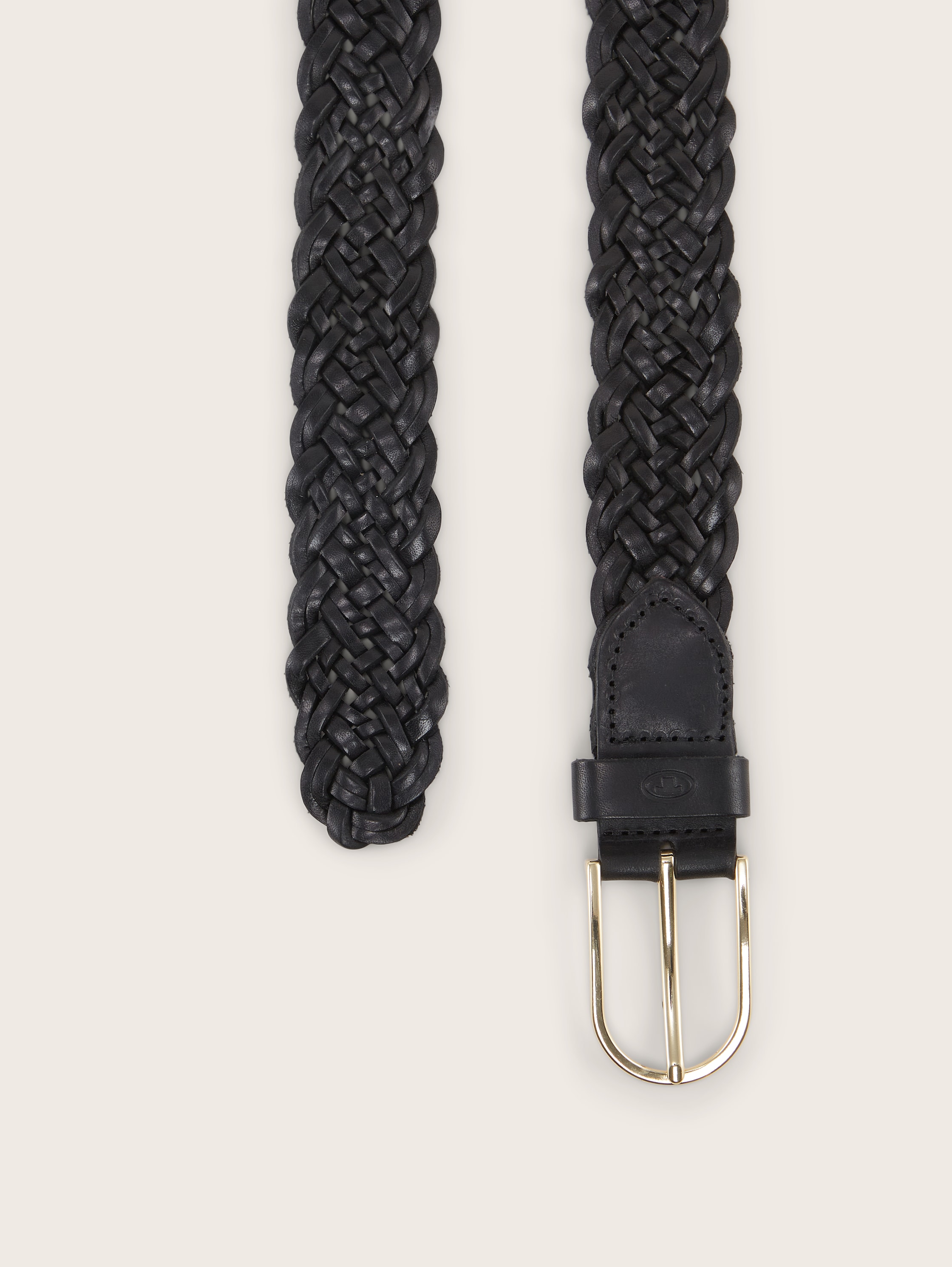 Lederen riem - black uni - Bovenaanzicht product 