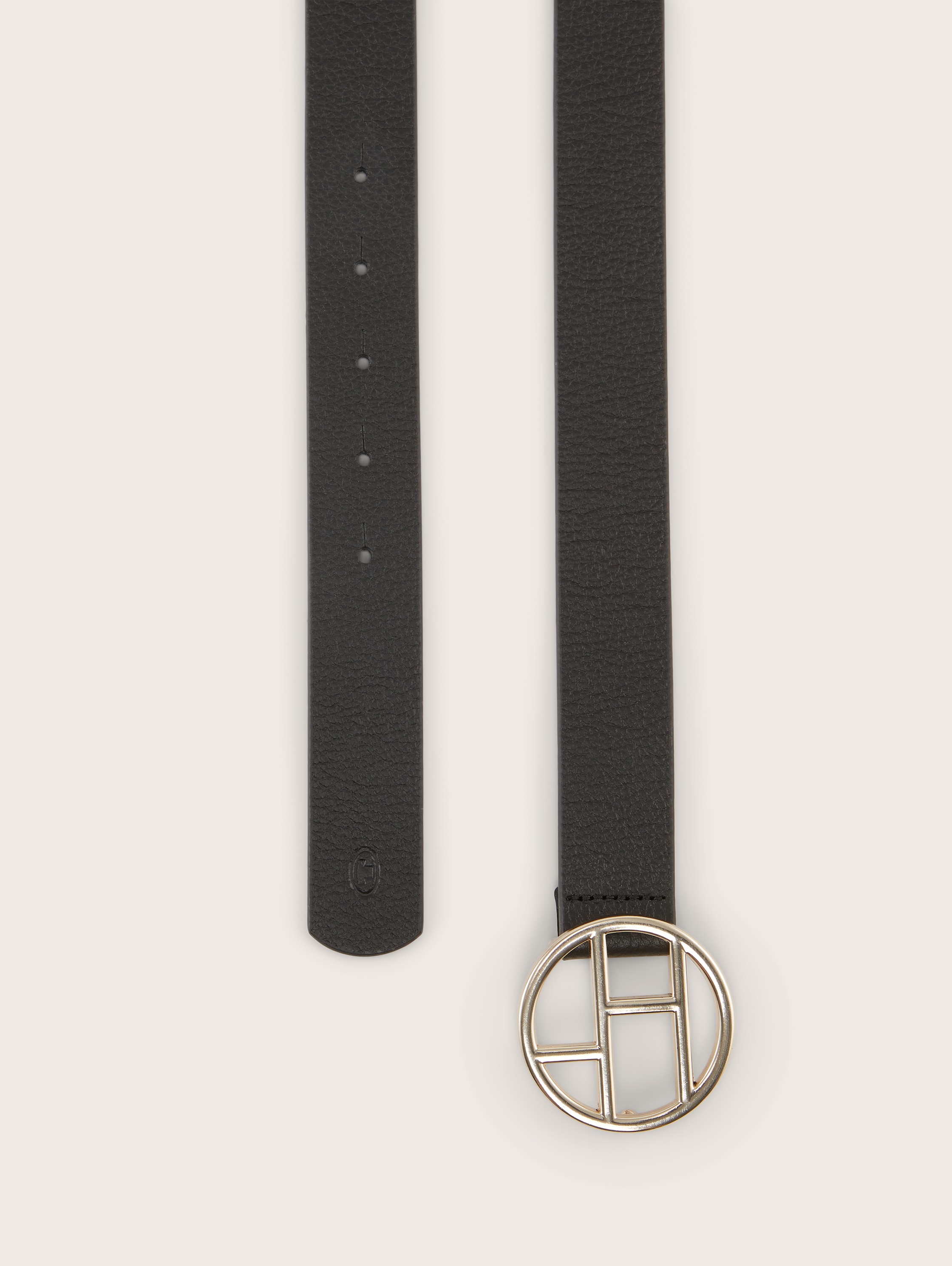 Ledergürtel - black uni - Produkt-Ansicht von oben 