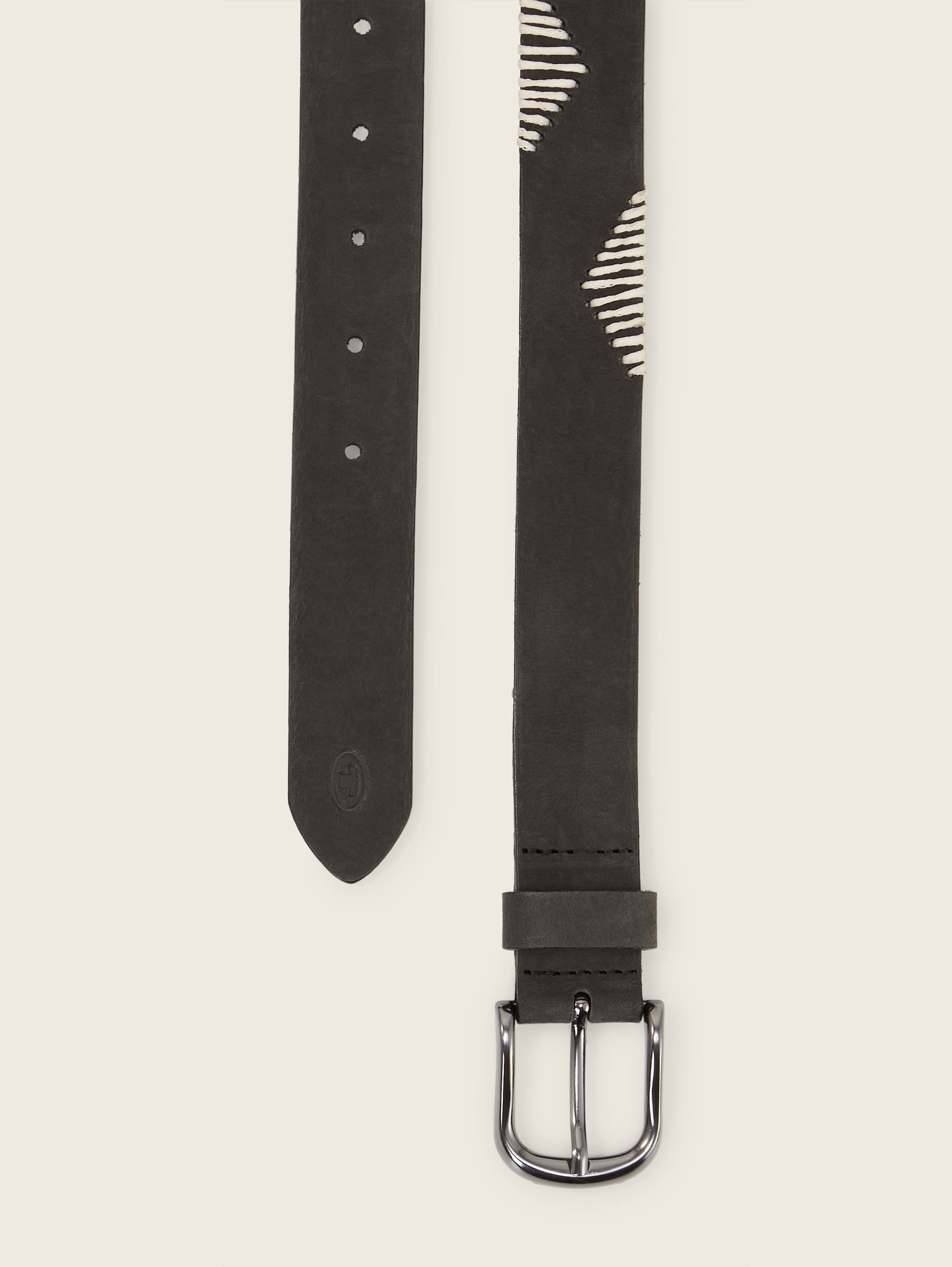 Ledergürtel - black uni - Produkt-Ansicht von oben 