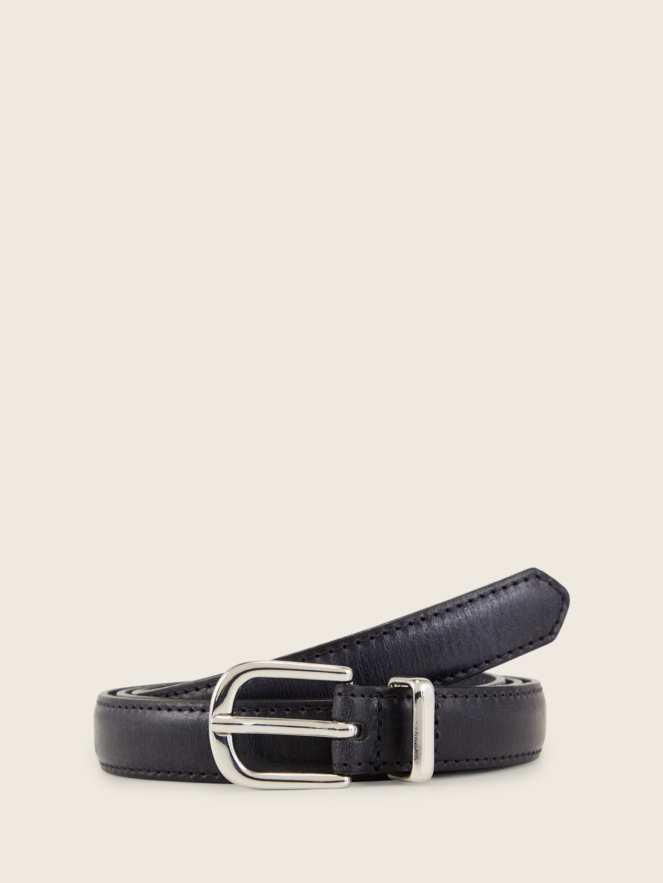 Lederen riem - navy uni - Product vooraanzicht