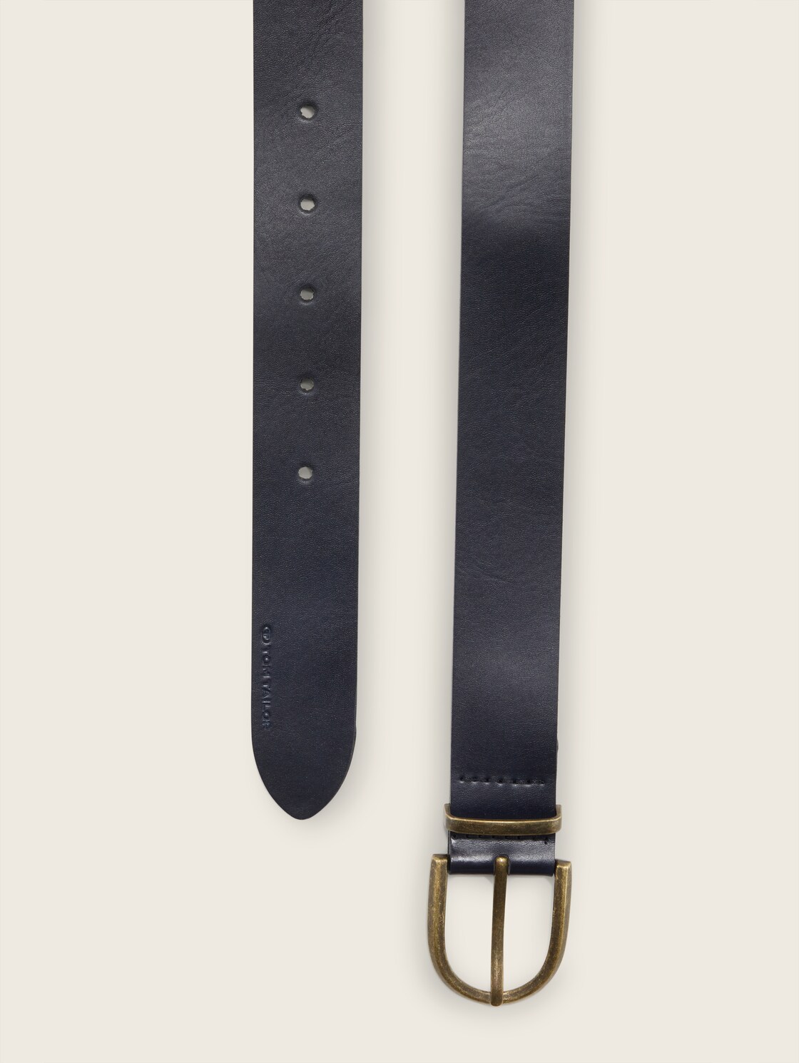 TTSYLKE Ledergürtel mit abgerundeter Dornschließe - navy uni - Produkt-Ansicht von oben 