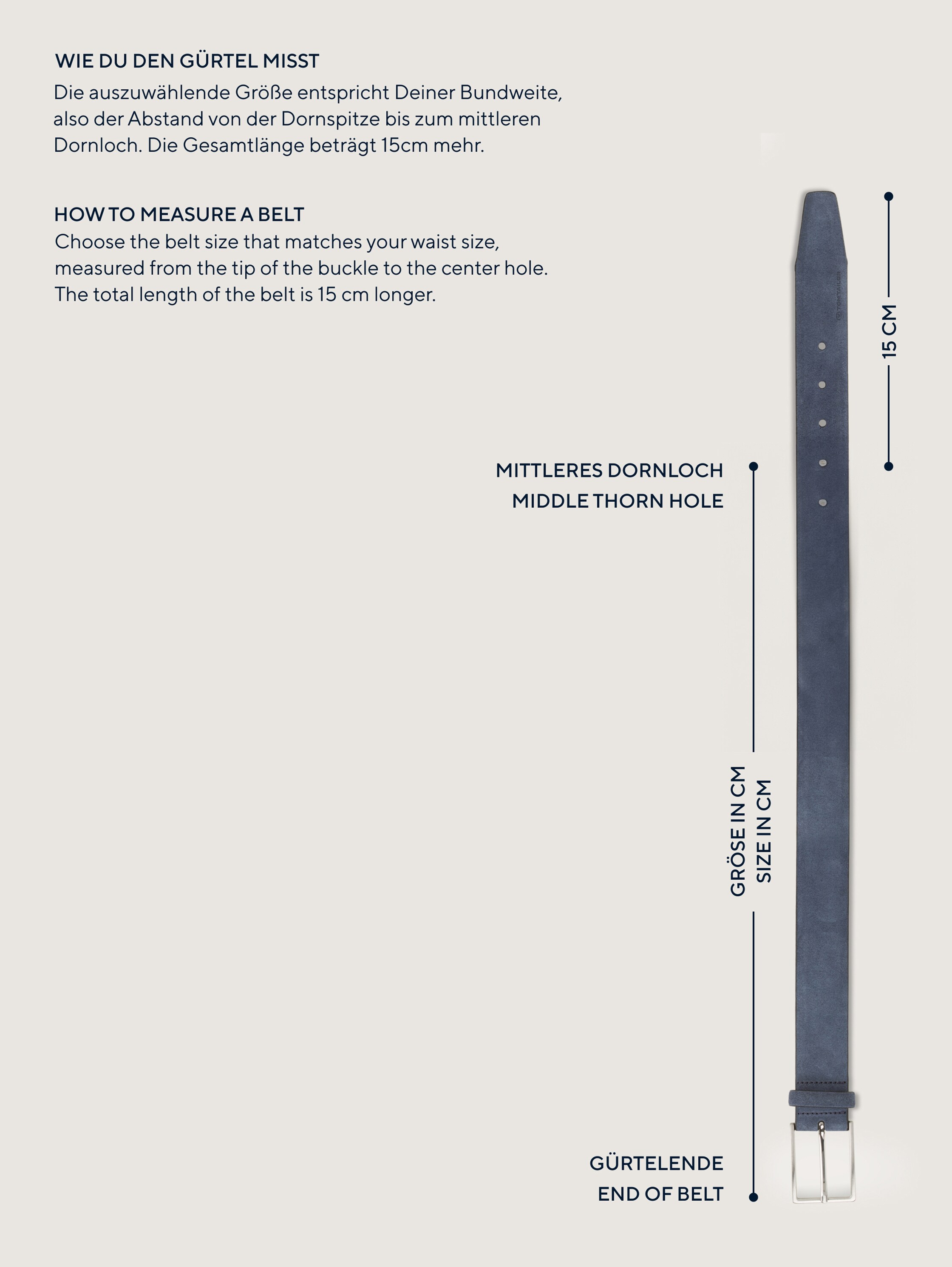 Riem met ronde gesp - off white/black