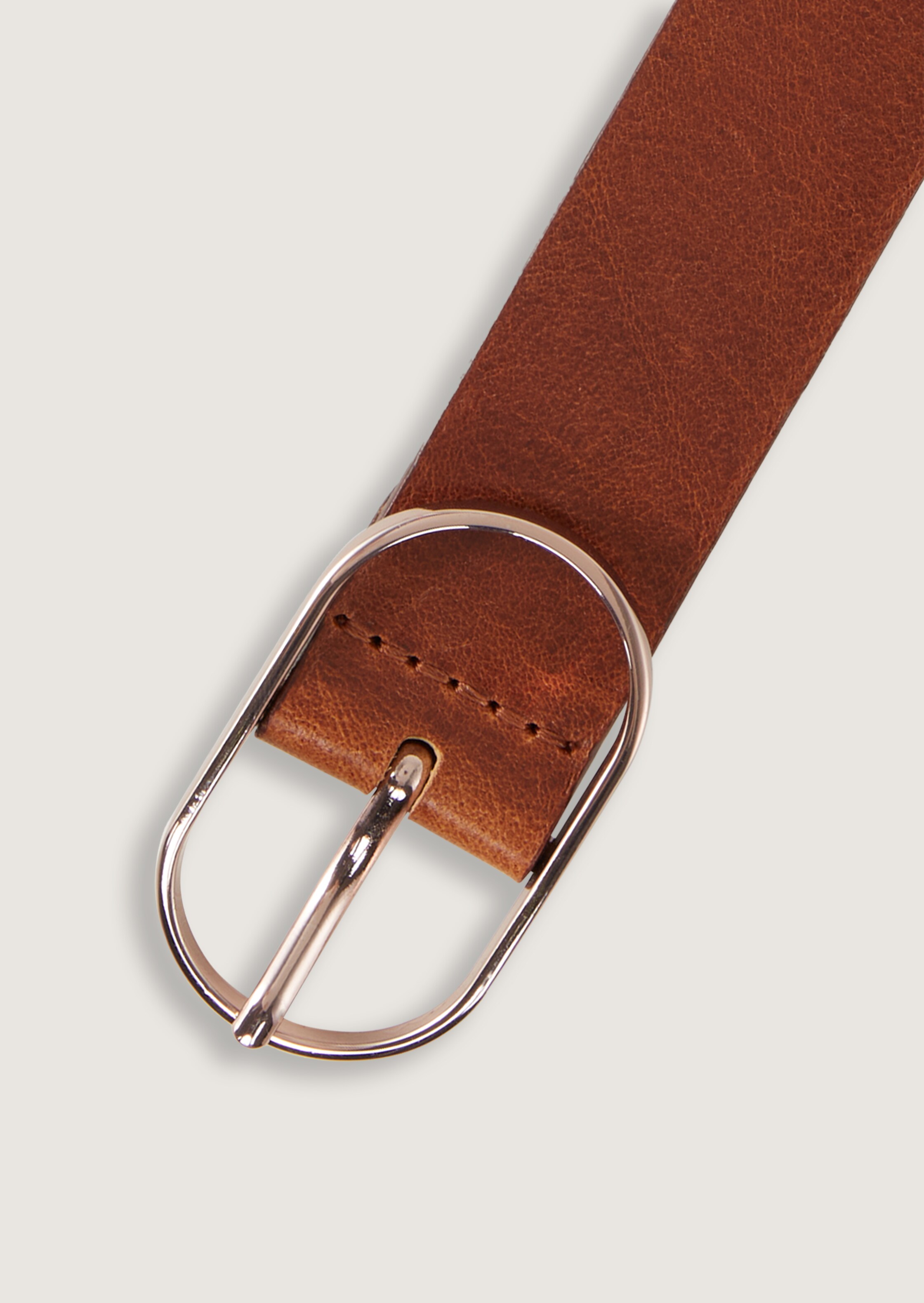 TTHOPE Ledergürtel mit ovaler Dornschließe - cognac - 