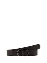Nicht ausgewählt, Ledergürtel mit ovaler Dornschließe von , schwarz