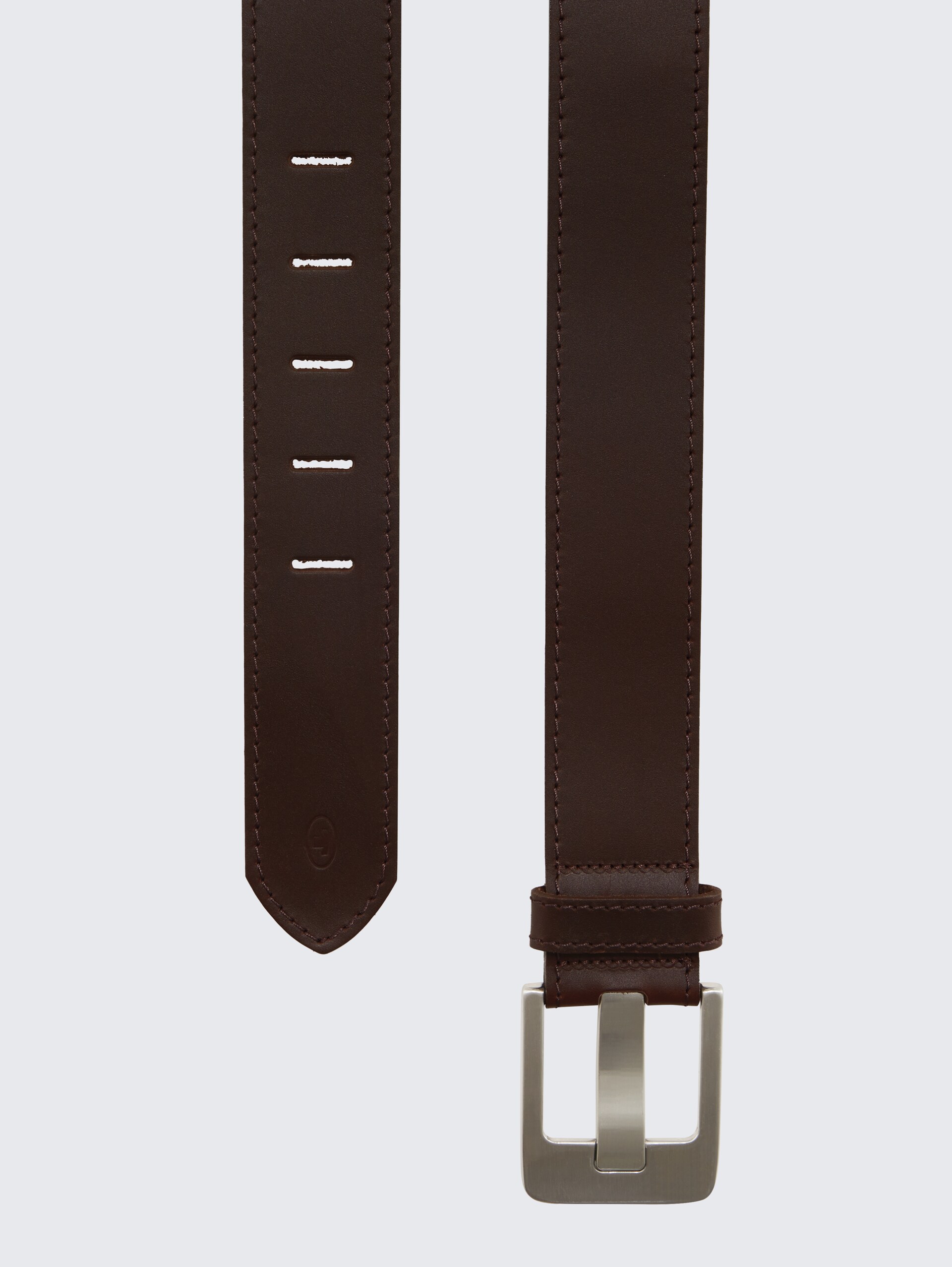 TTLAUREL Ledergürtel mit eckiger Dornschließe - brown uni - Produkt-Ansicht von oben 